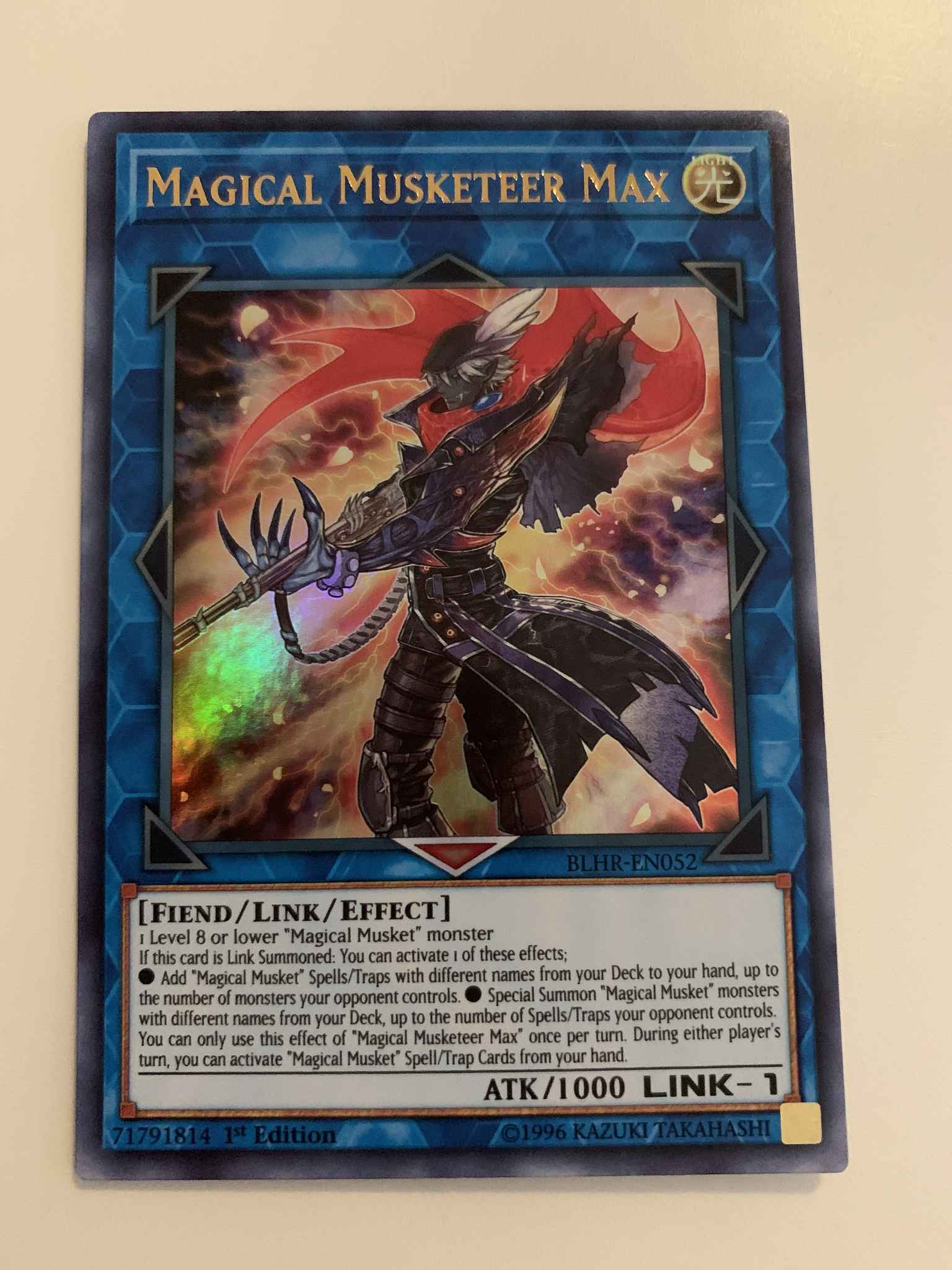BLHR-EN052 1st Edition Ultra Rare YUGIOH Magical Musketeer Max