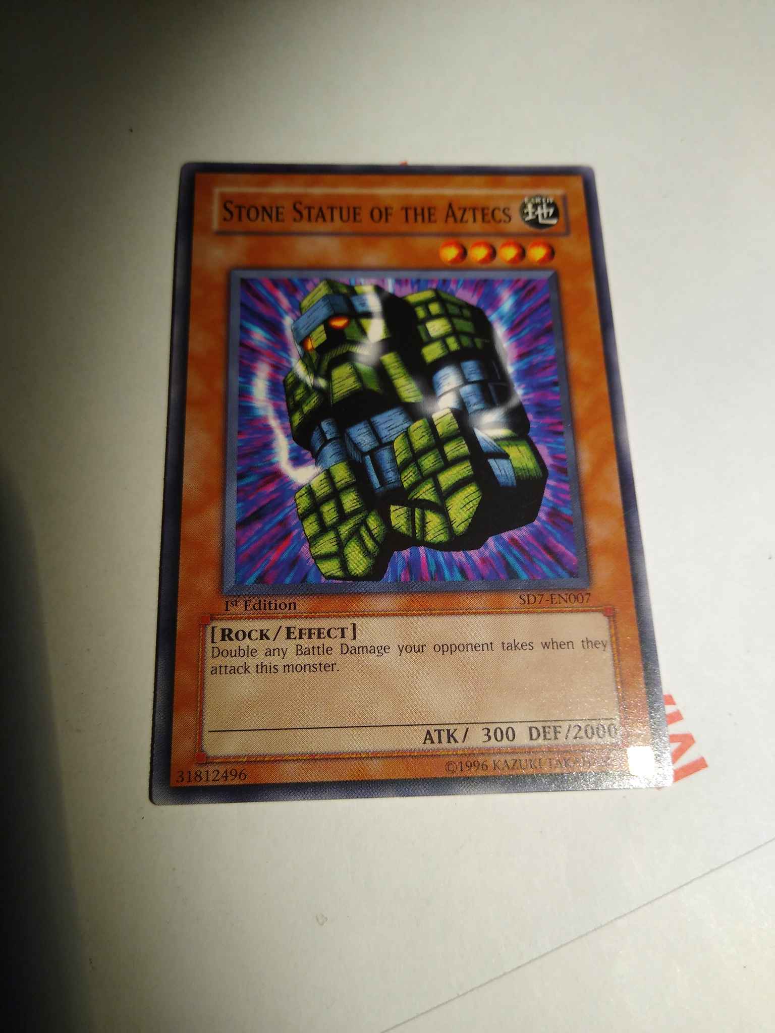 New Stone Statue of the Aztecs SD7-EN007 Common Yu-Gi-Oh Card U