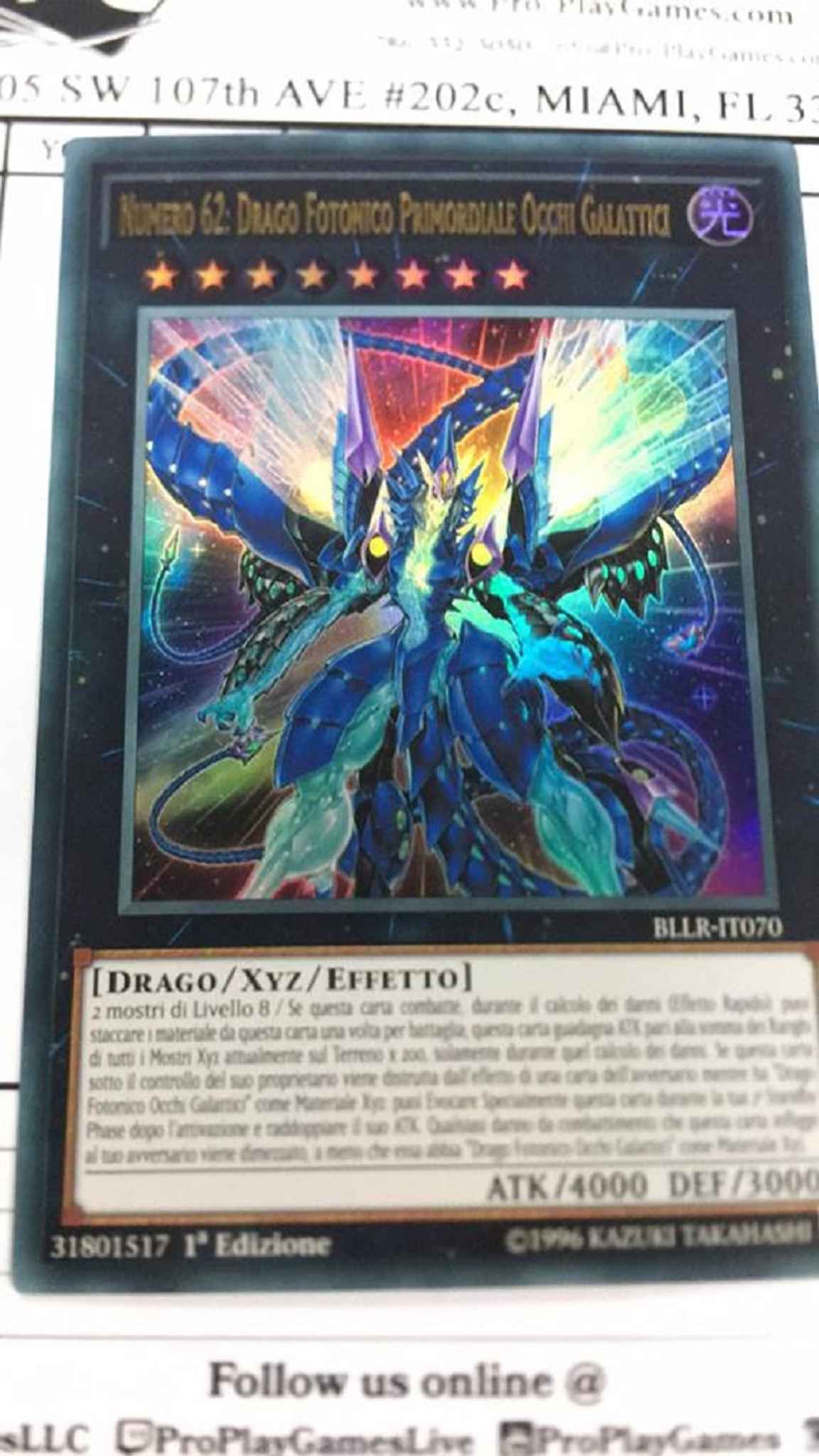 Galaxy Eyes Prime Photon Dragon Bllr En070 1st Ed Near Mint 1x Number 62 Yu Gi Oh Individual Cards Toys Hobbies