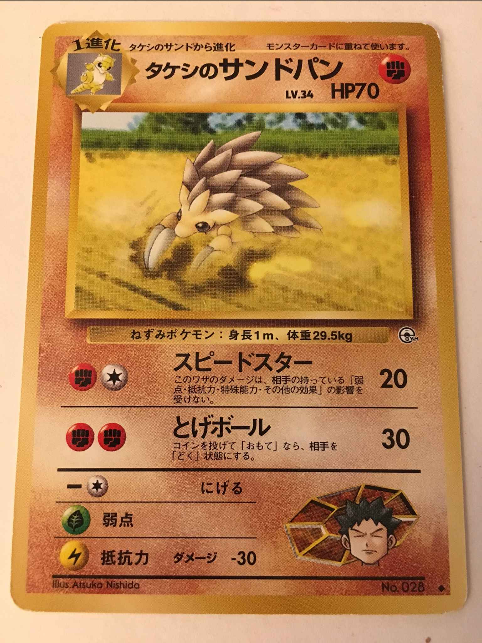 Japanese Brock S Sandslash Brock S Sandslash Gym Challenge Pokemon