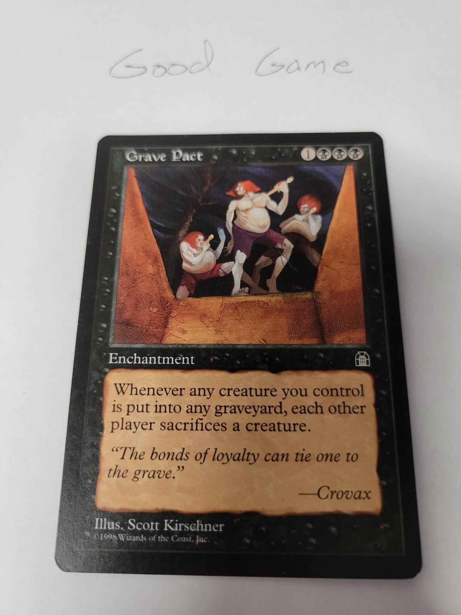 Grave Pact Japanese Stronghold mtg NM