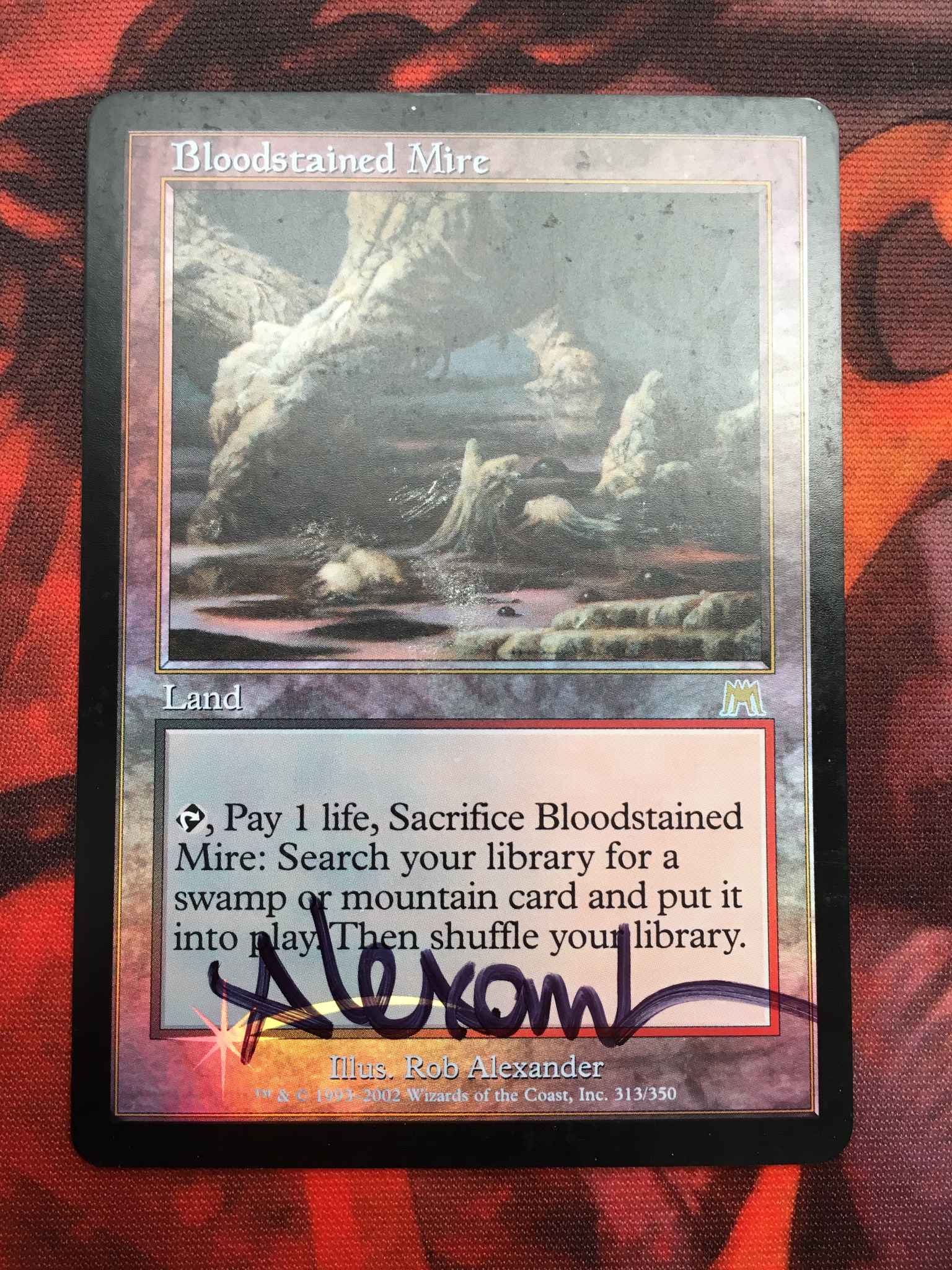 Mtg Magic the Gathering Onslaught Bloodstained Mire 