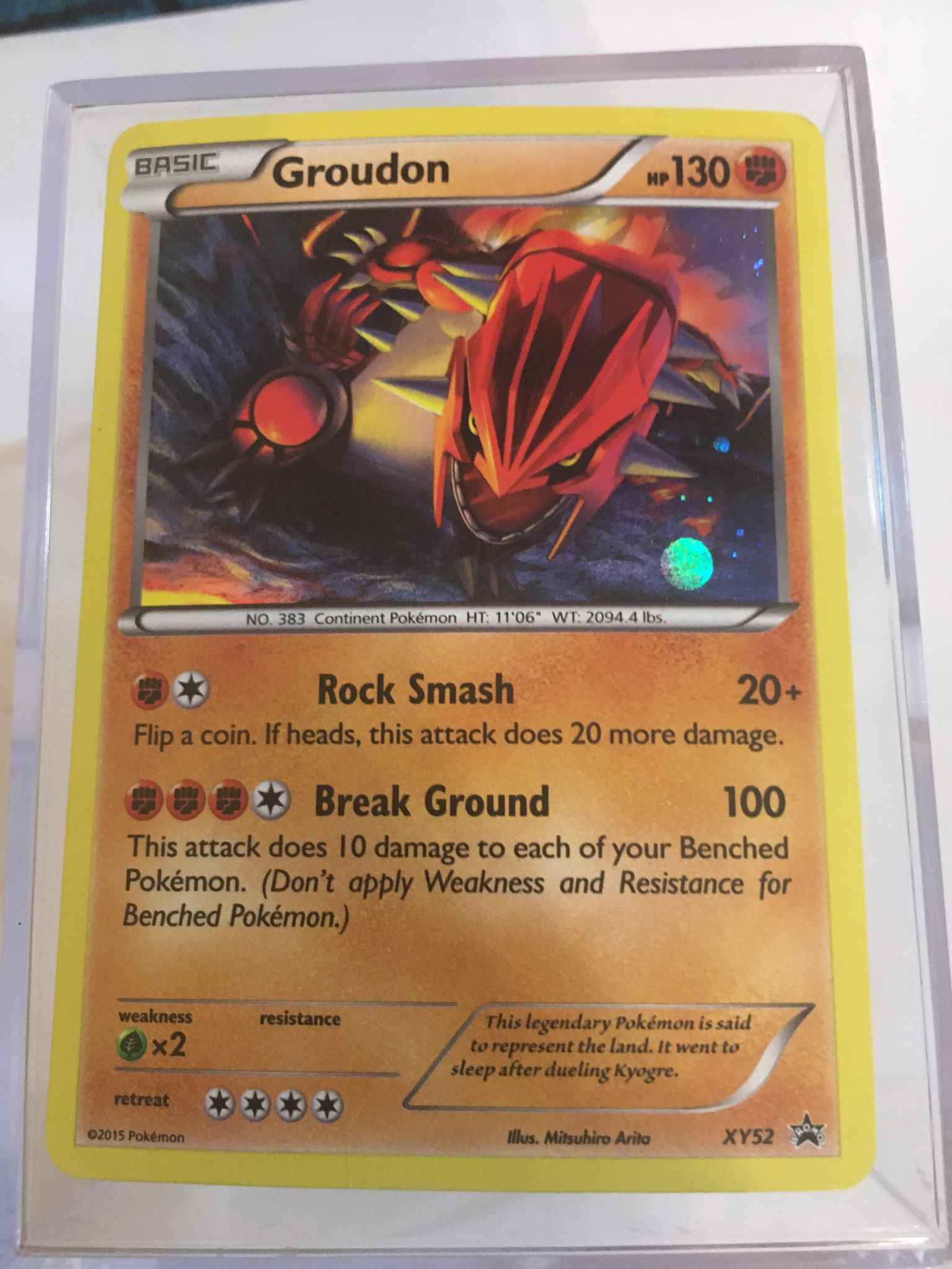 Groudon Xy52 Xy Black Star Promo Mint Condition Groudon Xy52 Xy Black Star Promo Jumbo Cards Pokemon