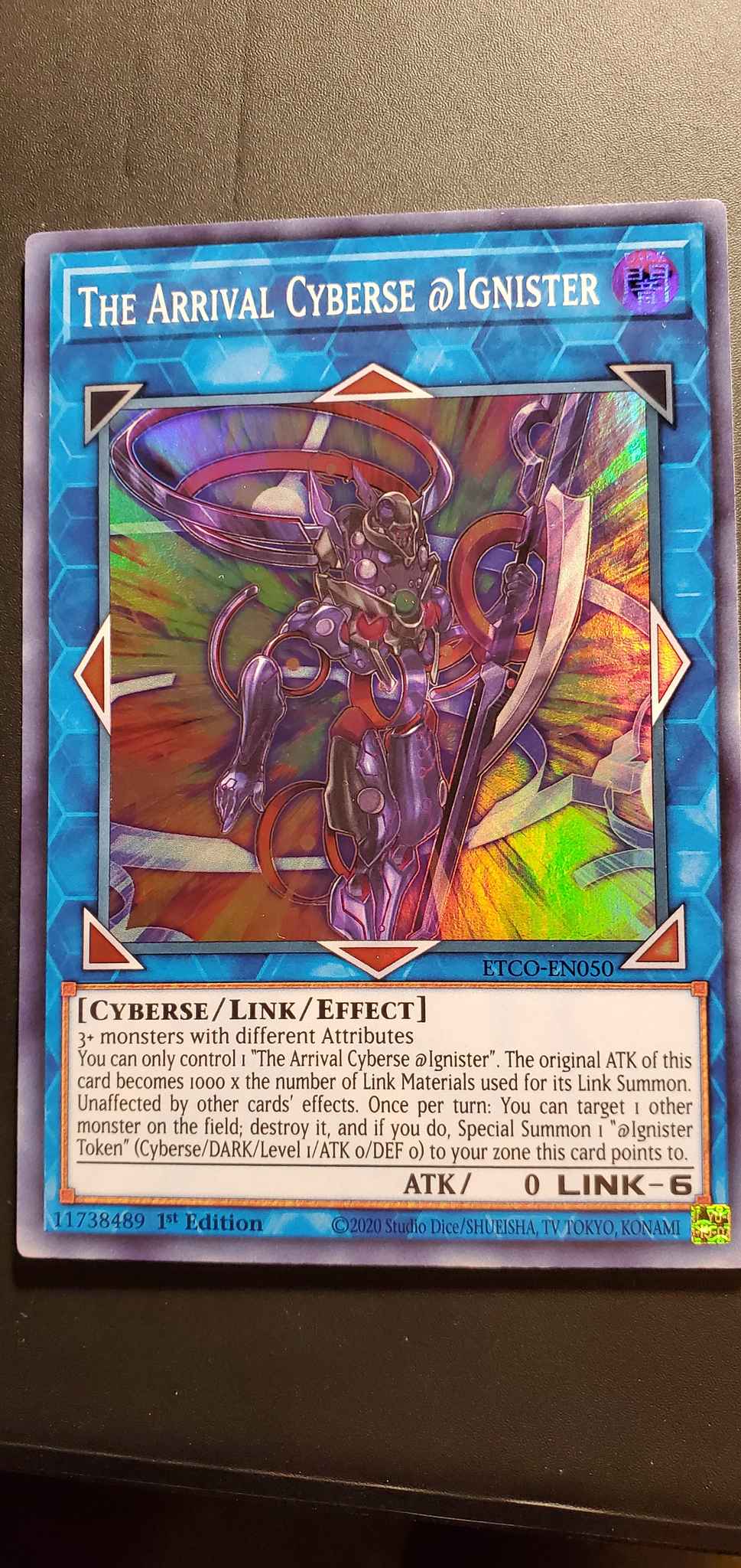 ETCO-EN050 1st Super Rare The Arrival Cyberse @Ignister Yu-Gi-Oh