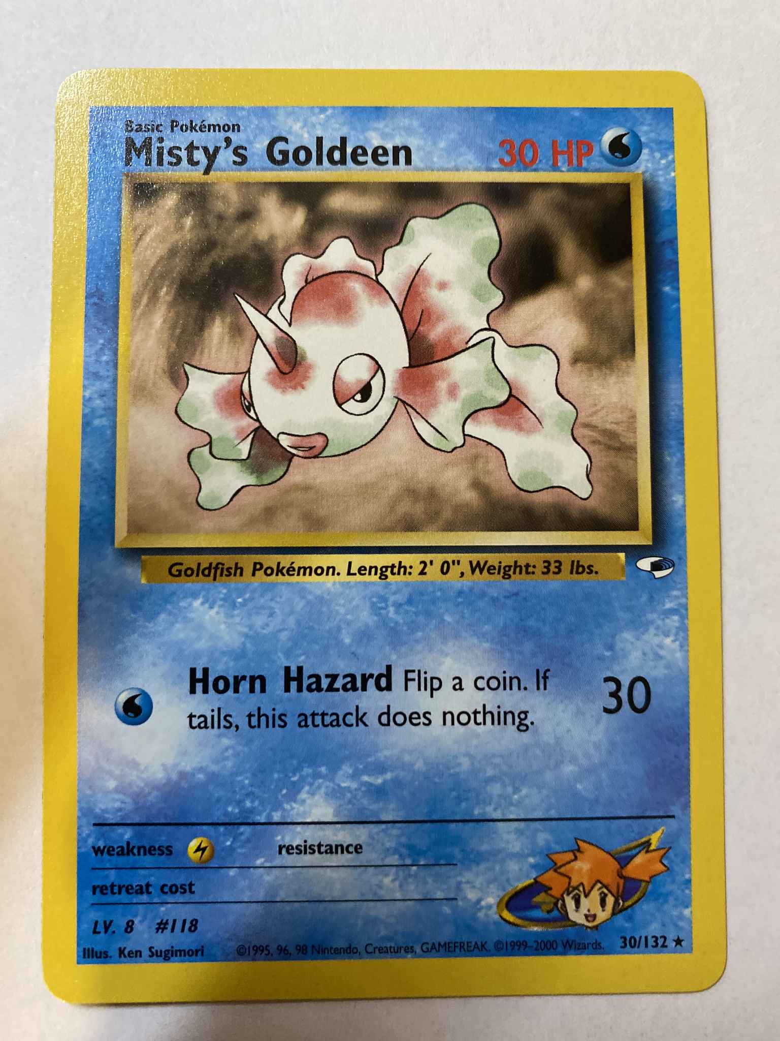 Misty S Goldeen 30 Misty S Goldeen 30 Gym Heroes Pokemon Online Gaming Store For Cards Miniatures Singles Packs Booster Boxes