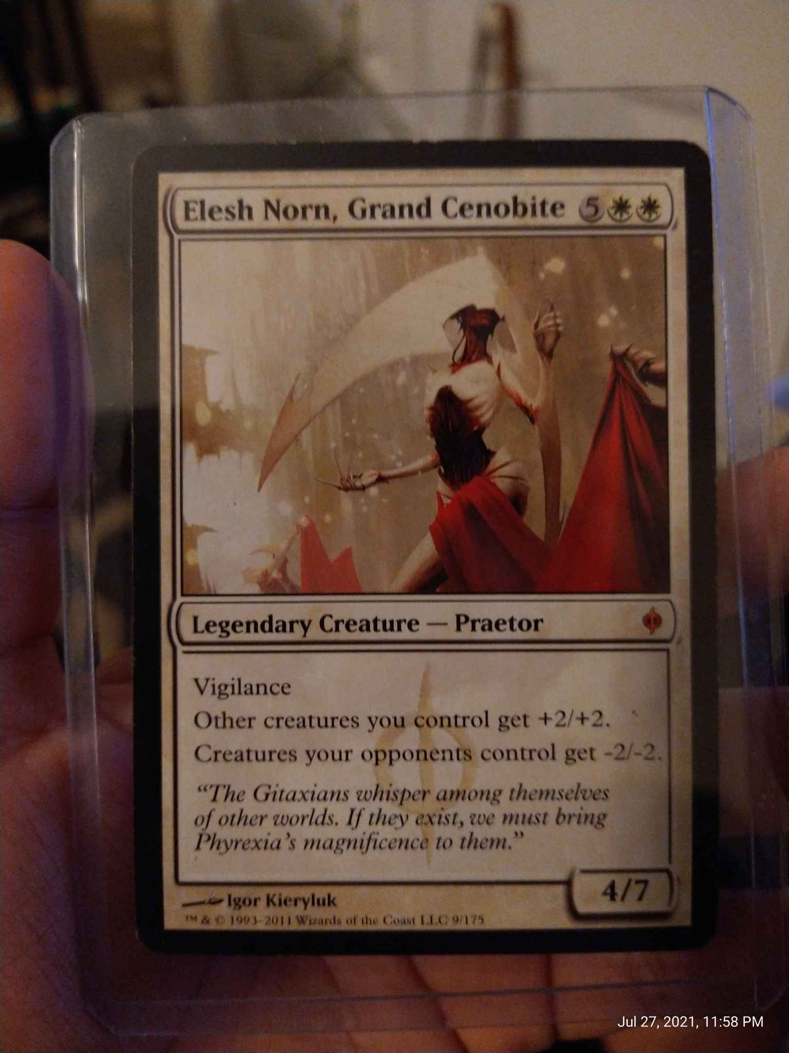 Magic Norn Grand Cenobite Playmat The Gathering Legendary Collection Elesh