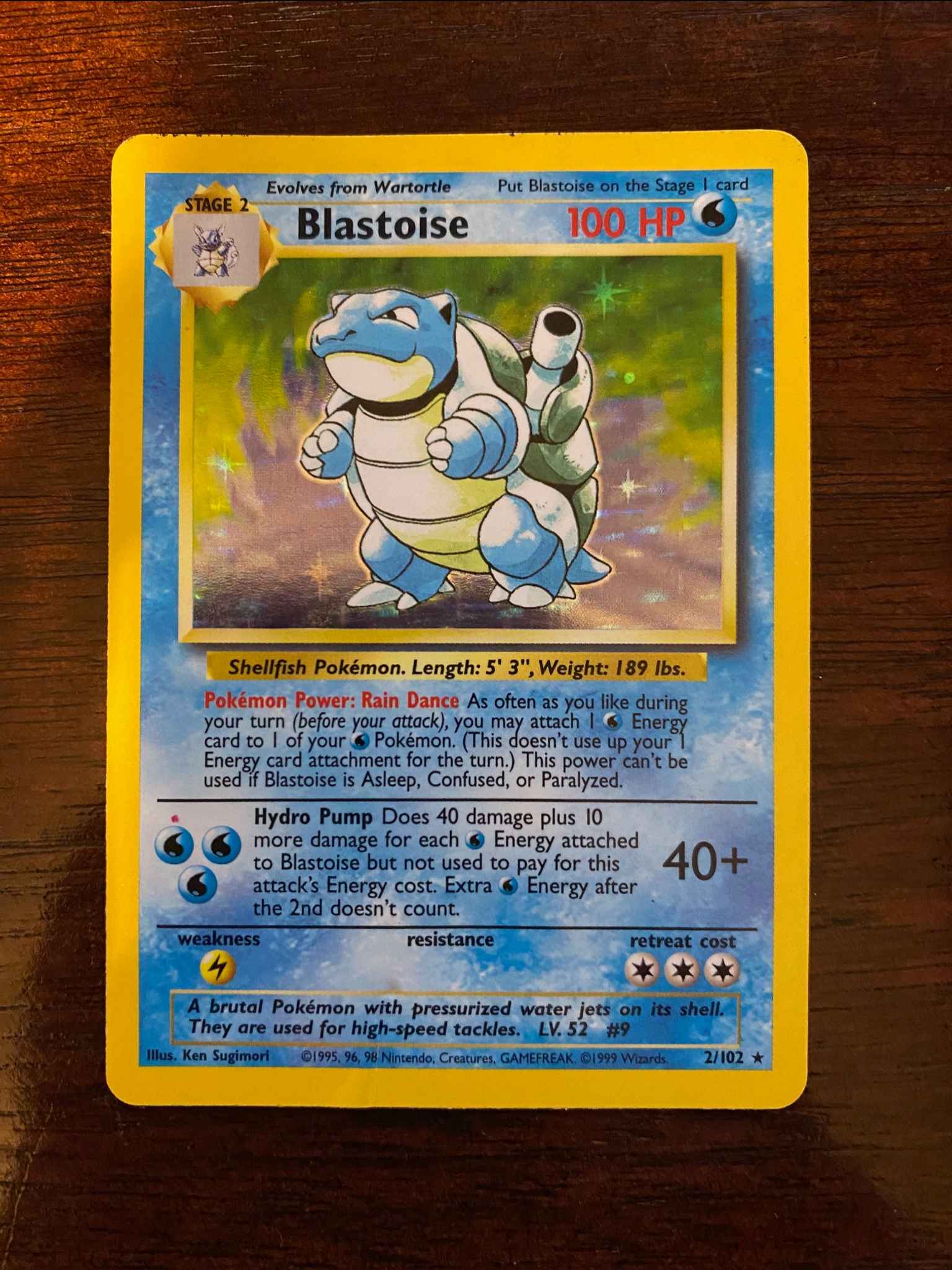 Pokémon Blastoise 2/102 Base Set Holo for sale online 