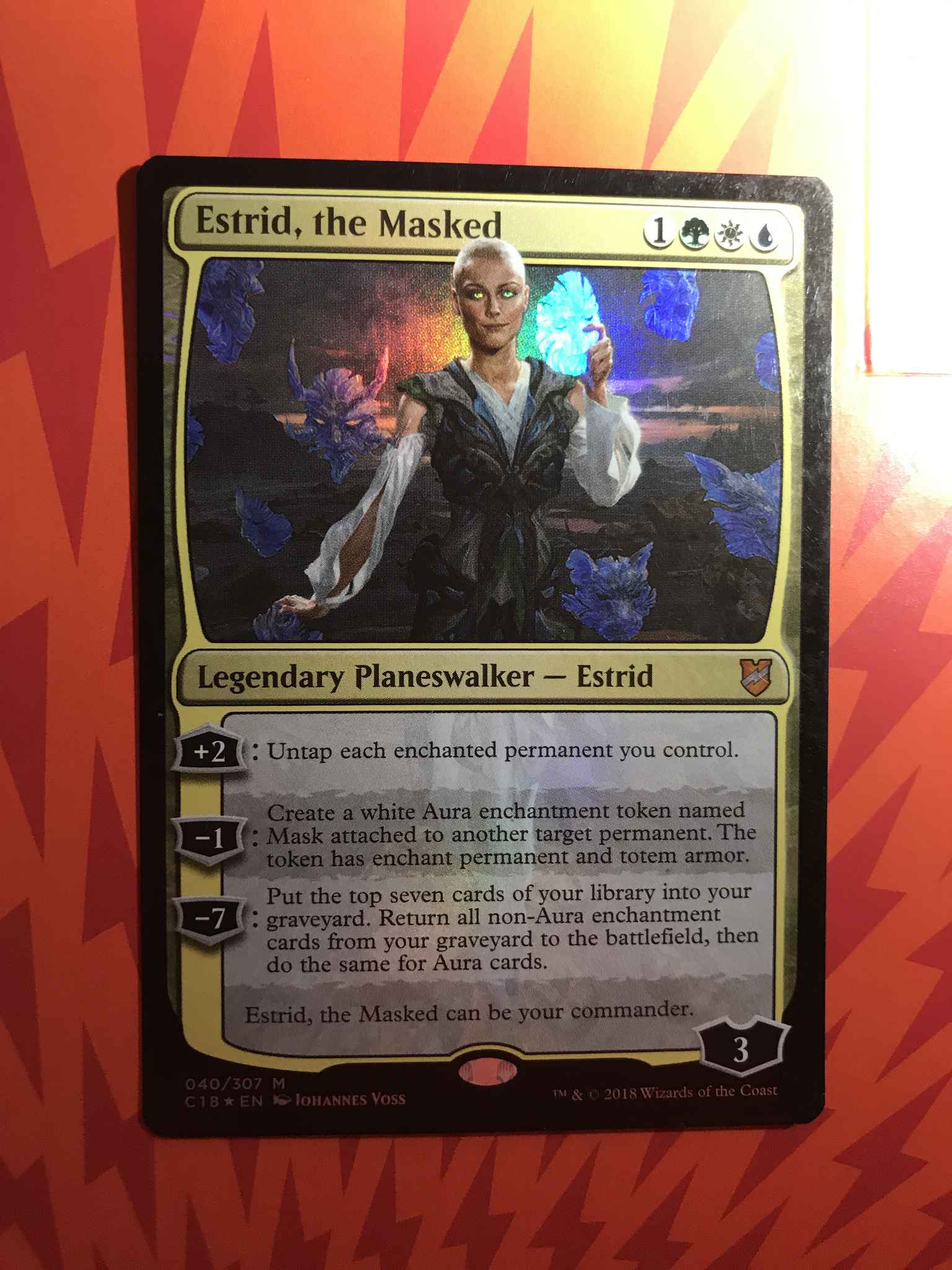 Details about   ***4x FOIL Estrid the Masked*** MINT Commander 2018 MTG EDH Magic Cards