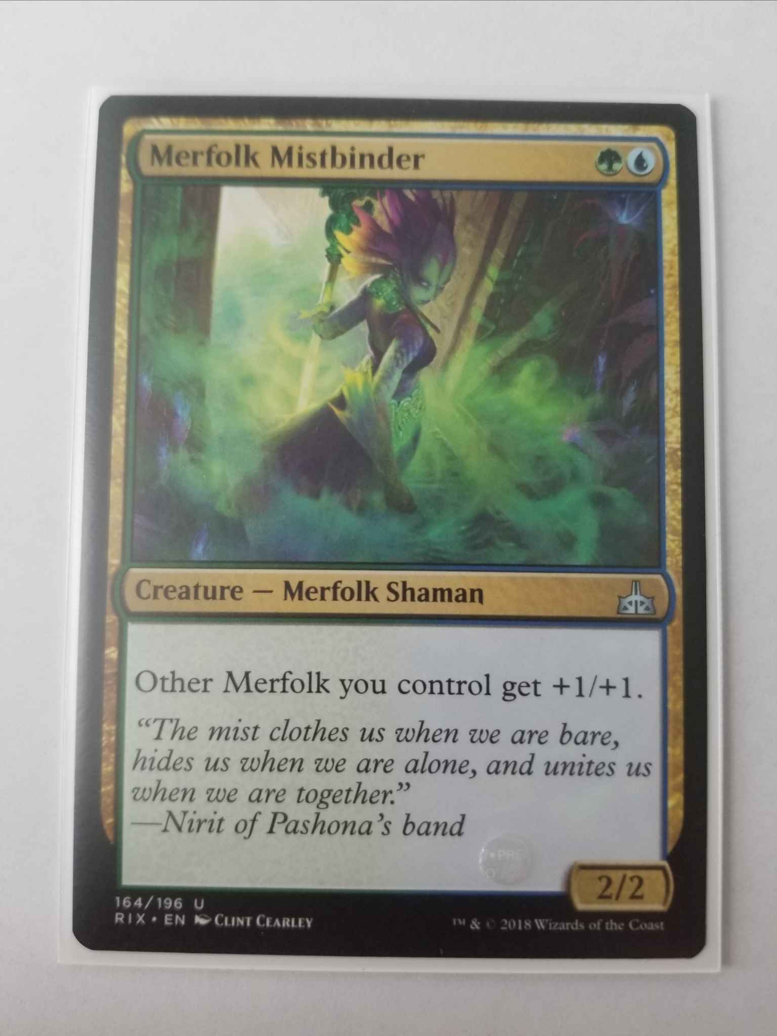 Merfolk Mistbinder Near Mint Normal English Magic Card Rivals of Ixalan MTG TCG