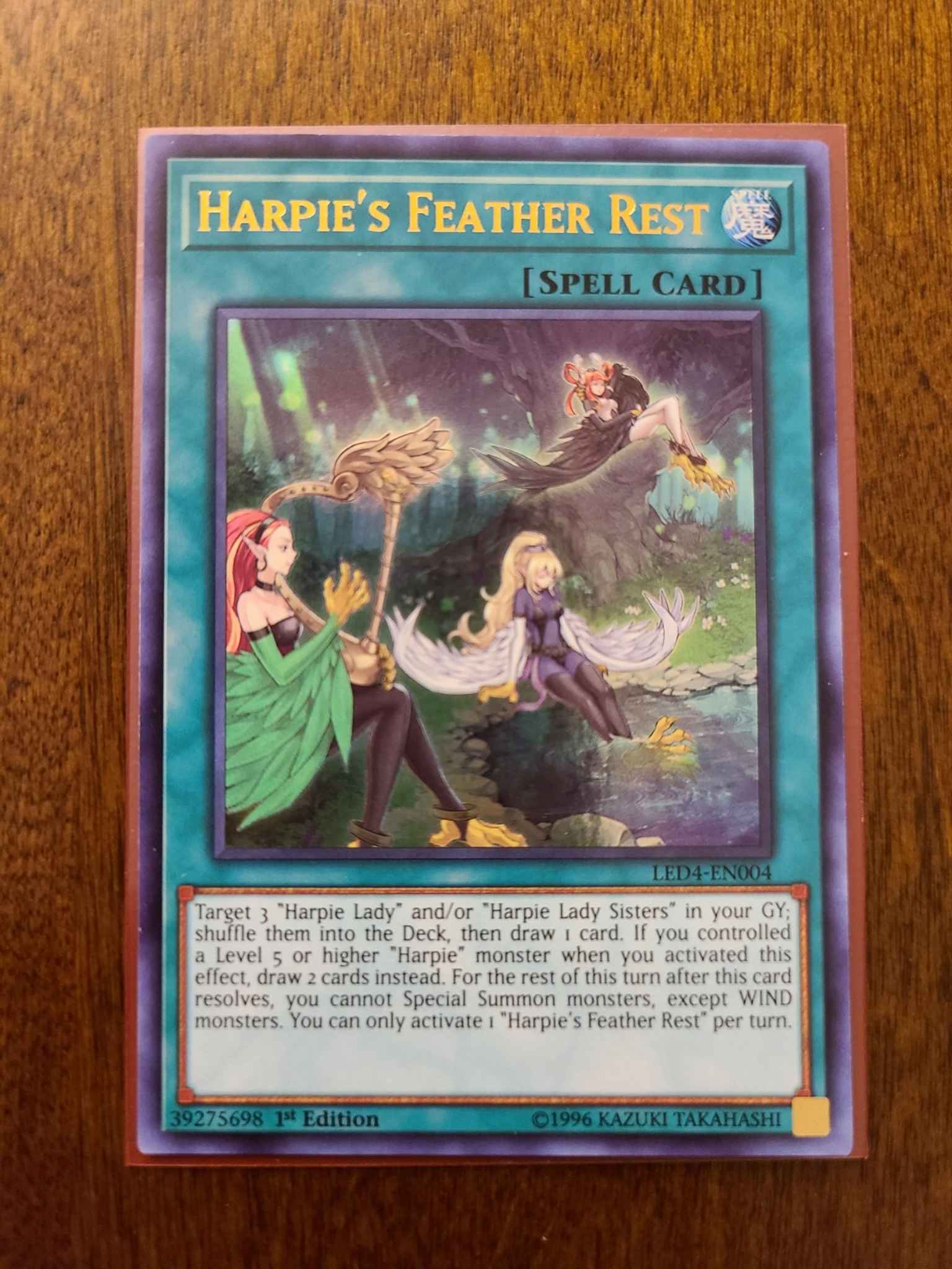HARPIE'S FEATHER RESTUltra RareLED4-EN004 Sisters of the Rose YuGiOh 