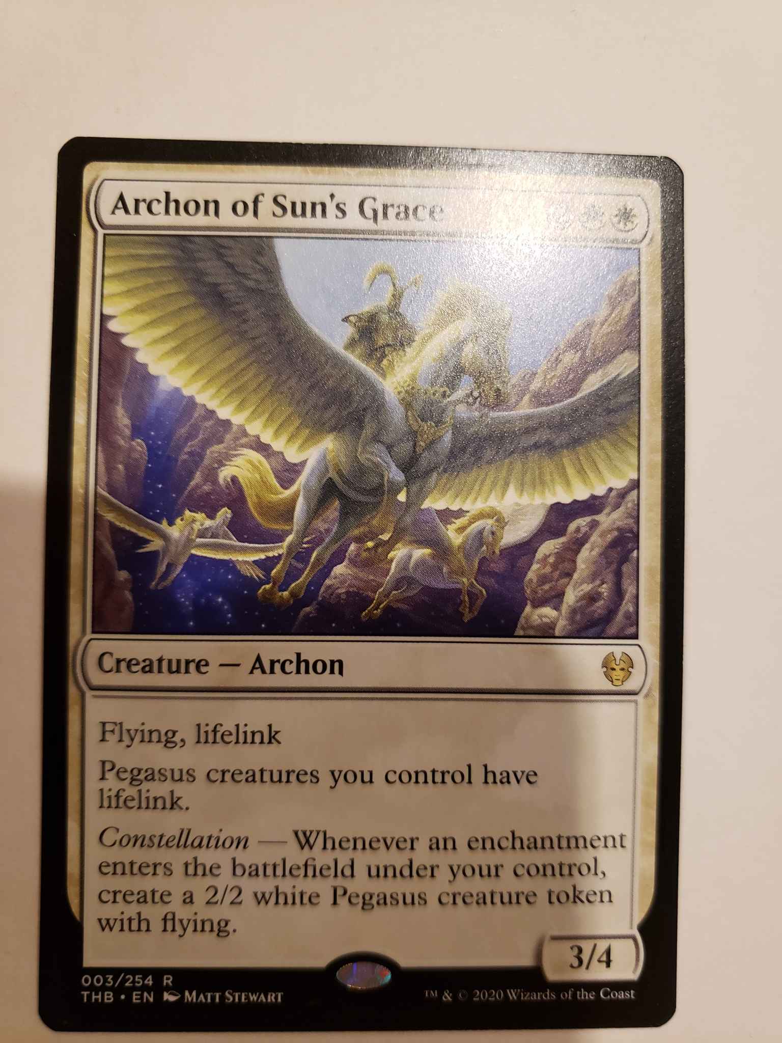 Archon of Sun's Grace Foil  4X X4 MTG Theros Beyond Death Mtg x4  Magic