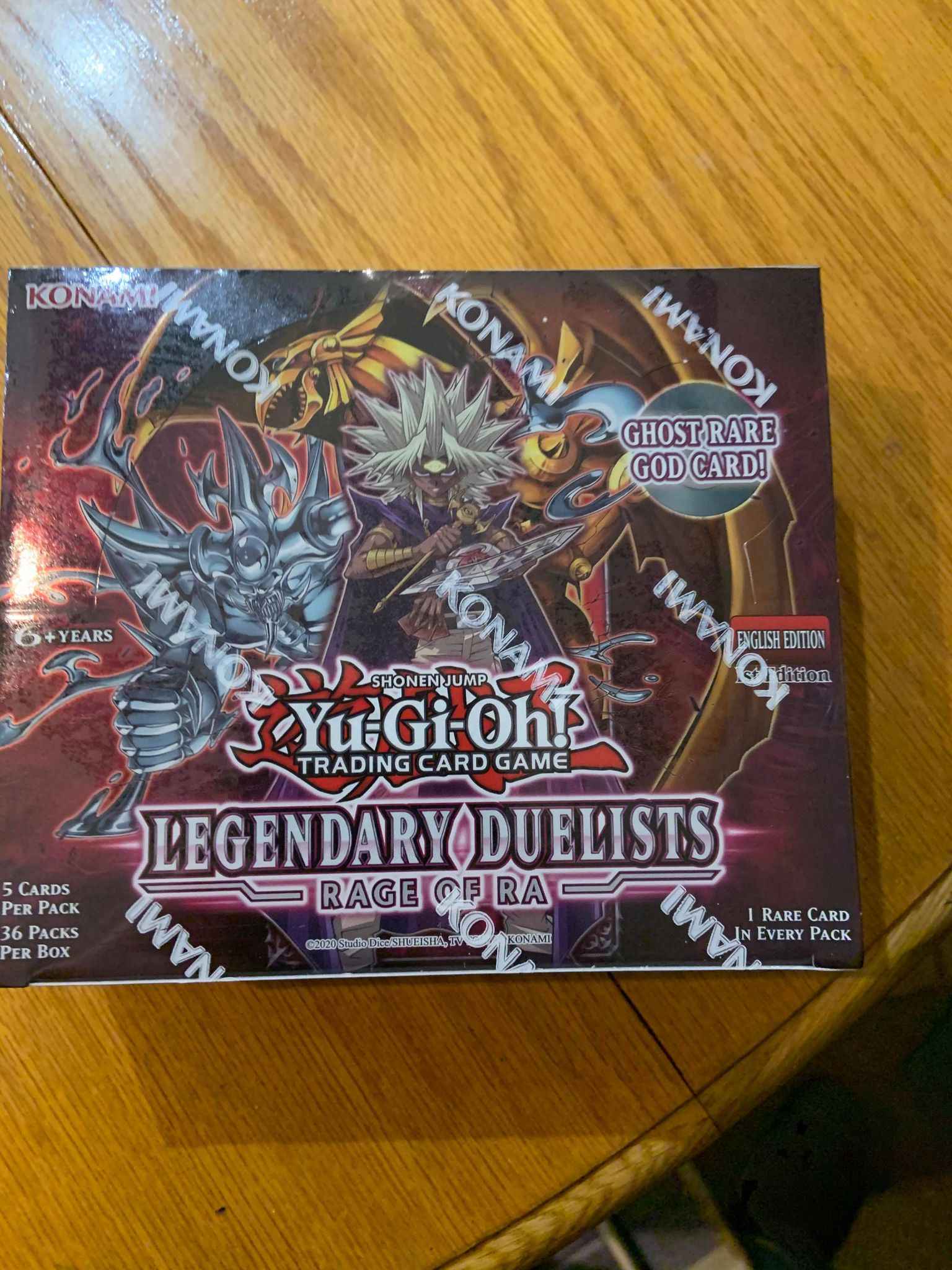 Legendary Duelists Rage of Ra Booster Box Yugioh Factory Sealed 
