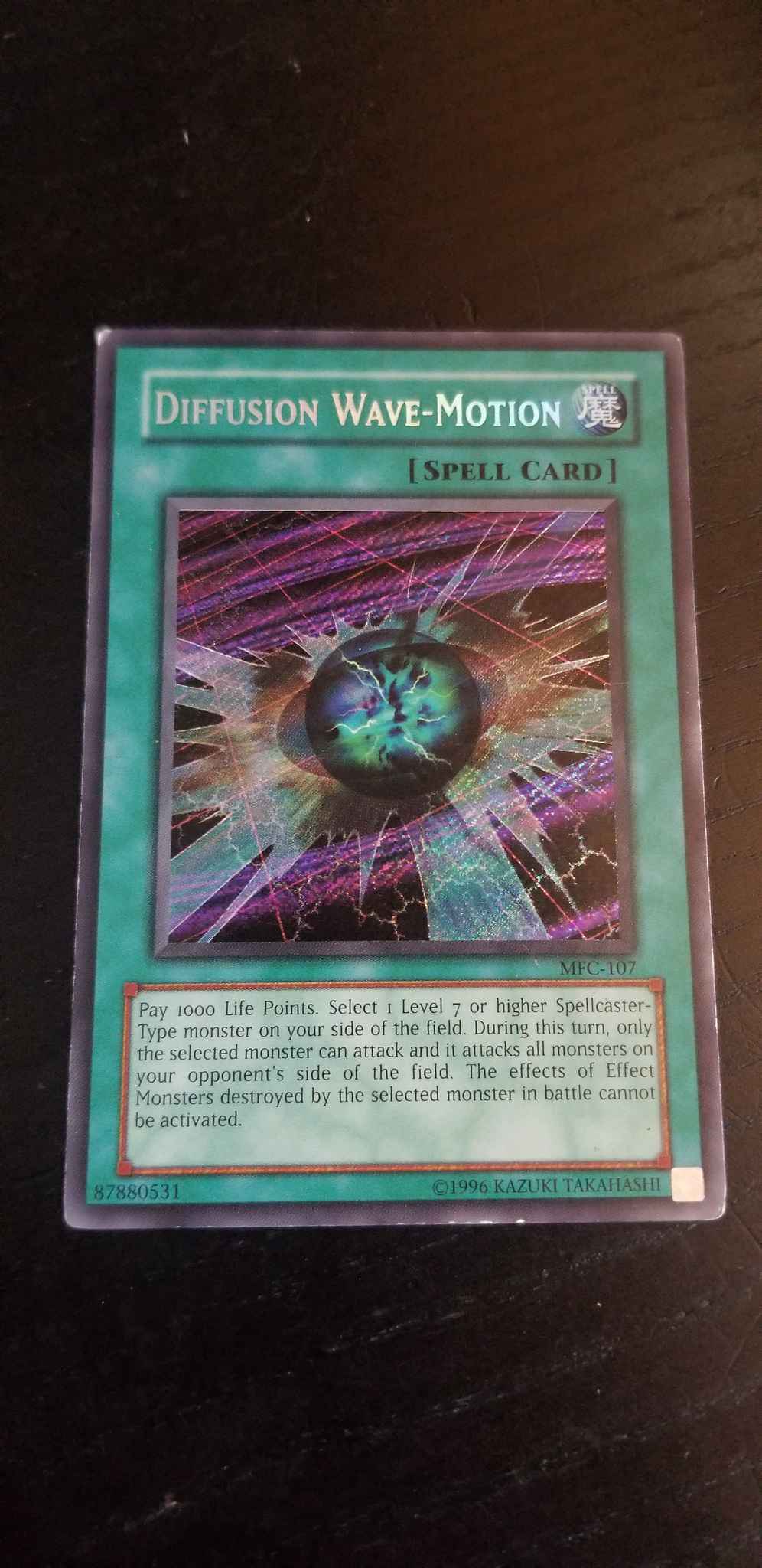 YuGiOh Diffusion Wave-Motion Secret Rare Unlimited Edition Lightly MFC-107 