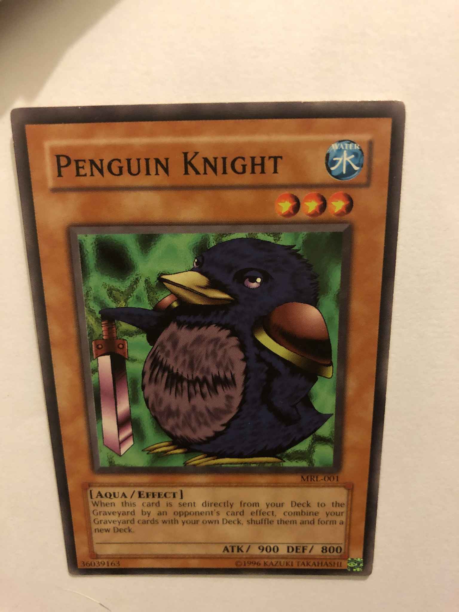 Penguin Knight MRL-001 or DB1-EN001 common near mint Yu-Gi-Oh! 