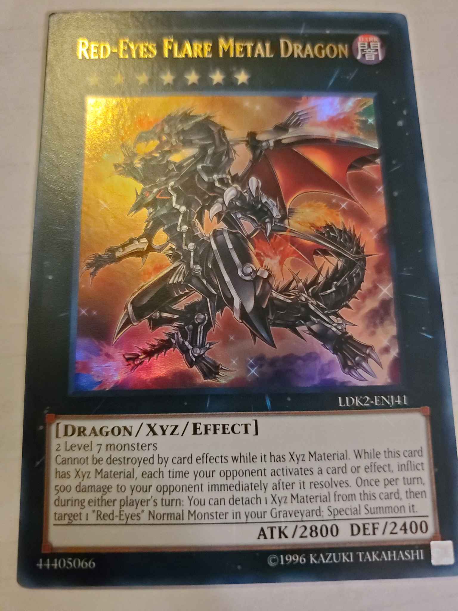 Red Eyes Flare Metal Dragon LDK2-ENJ41 1st Edition Ultra Rare Yugioh Card