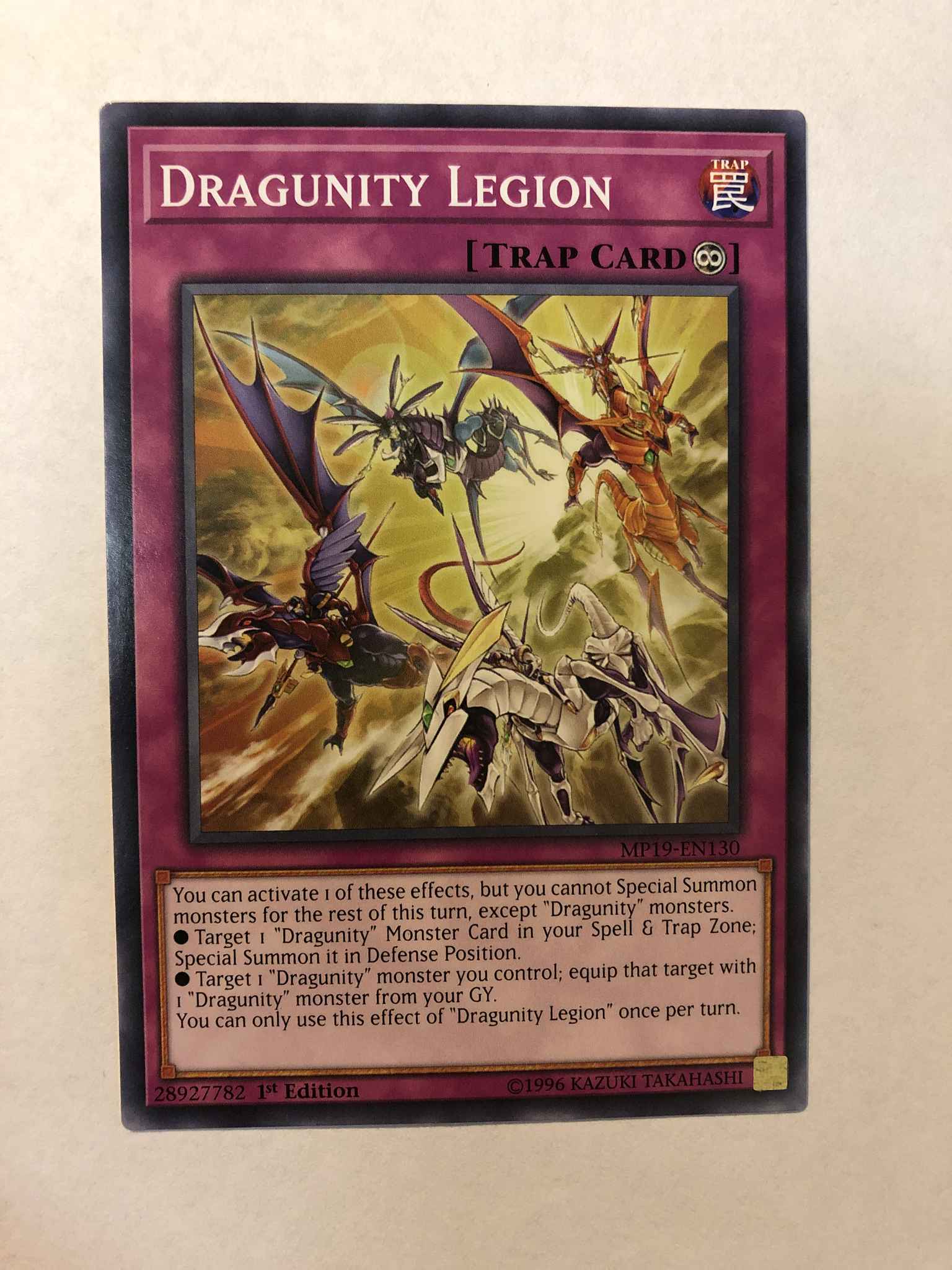 Dragunity Legion MP19-EN130 Common Yu-Gi-Oh Card 1st Edition New 