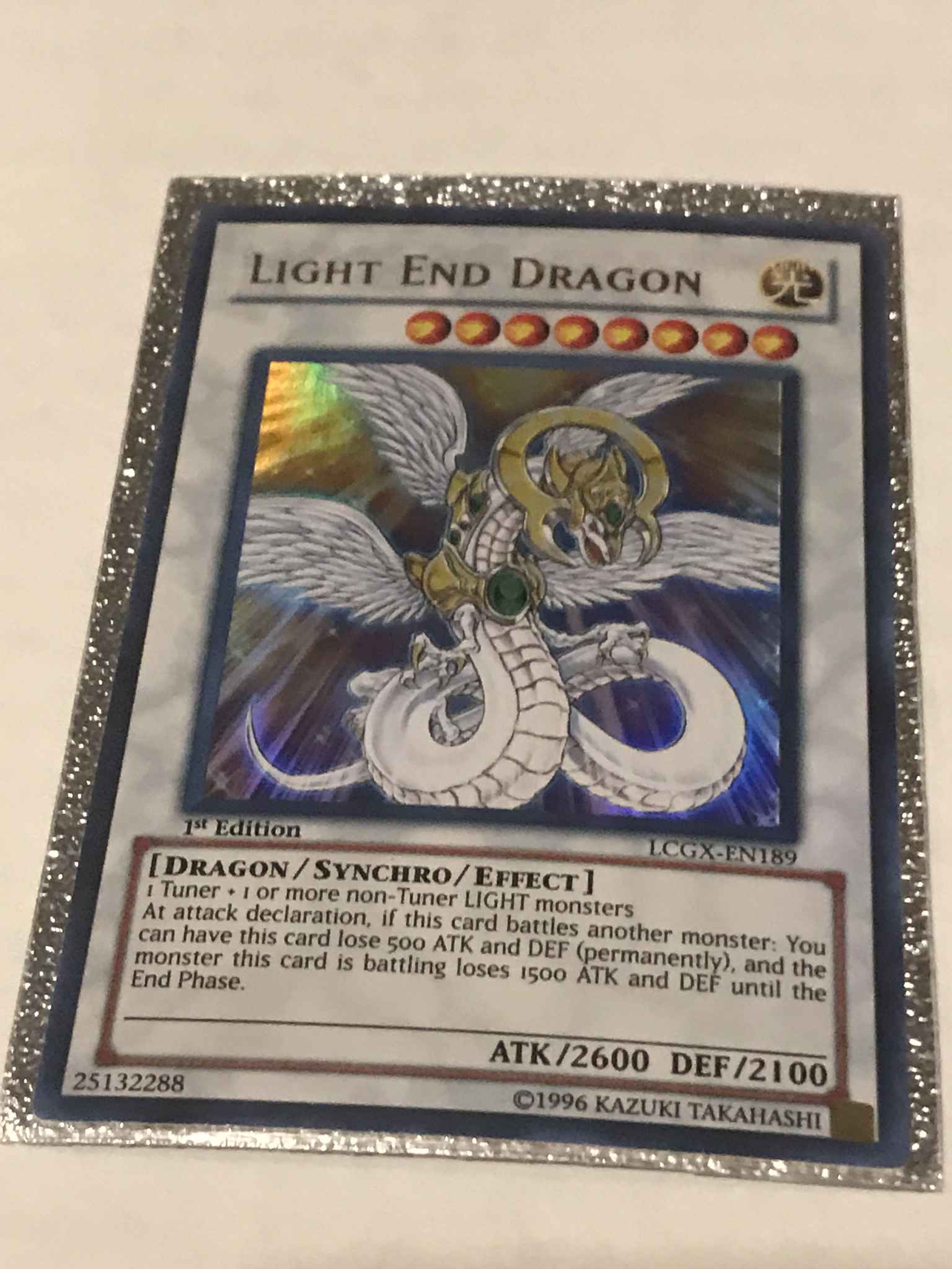 Ultra Rare - Legendary Collection 2-1st Edition LCGX-EN189 Yu-Gi-Oh! Light End Dragon