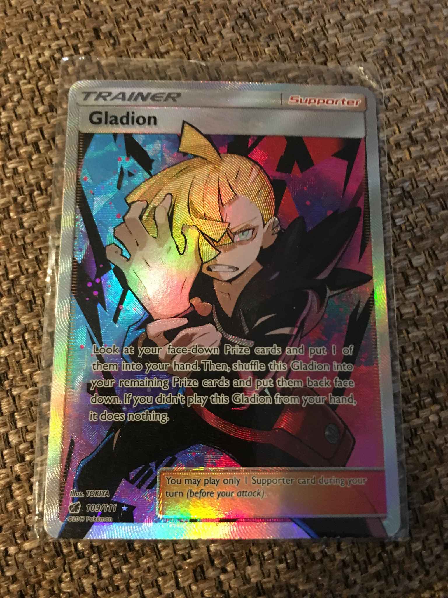 Crimson Invasion Gladion Full Art Pokemon Sm Ultra Rare Card Toys Hobbies Pok Mon