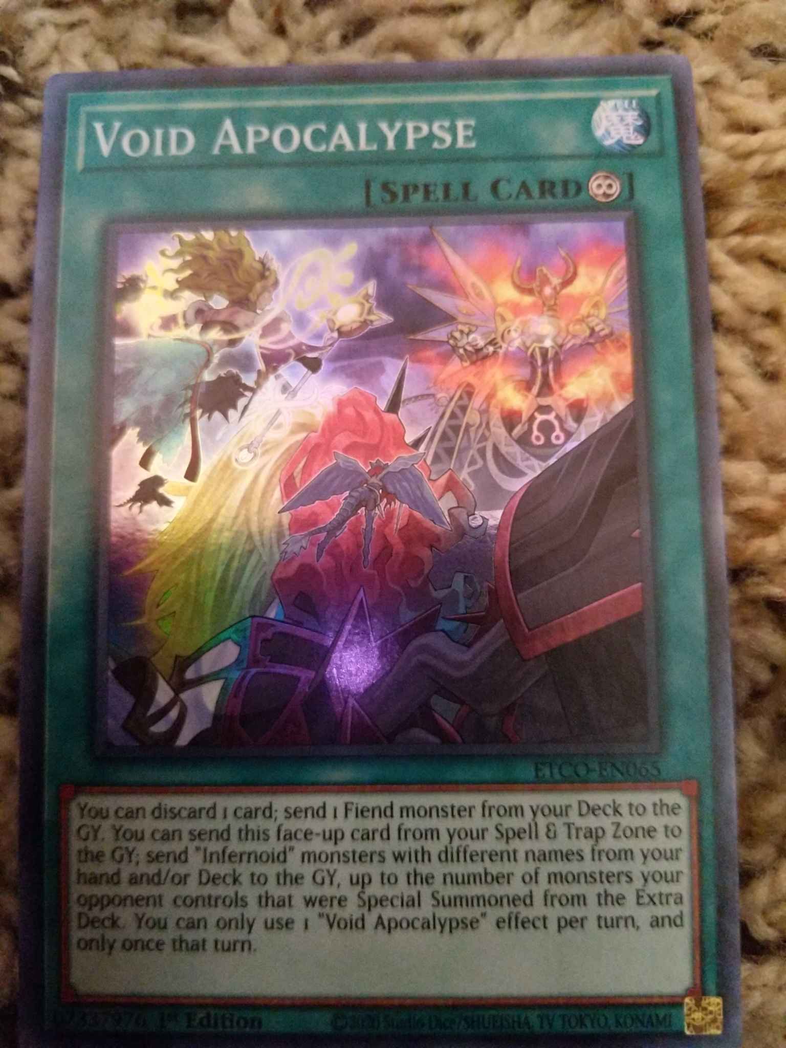 3x Void Apocalypse 1st Edition Super Rare ETCO-EN065 Yu-Gi-Oh!