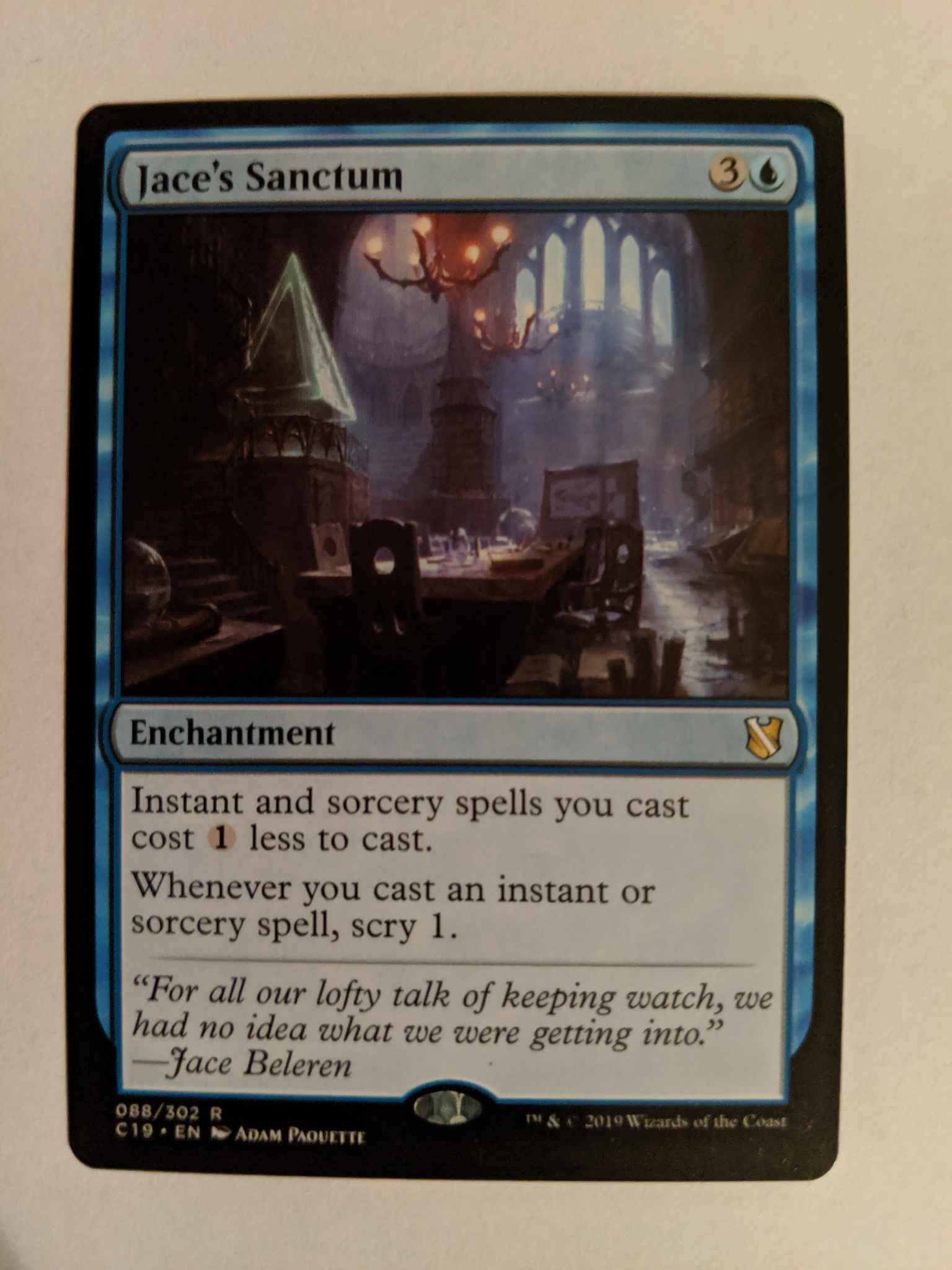 4x Jace's Sanctum NM-Mint English Commander 2019 MTG Magic 