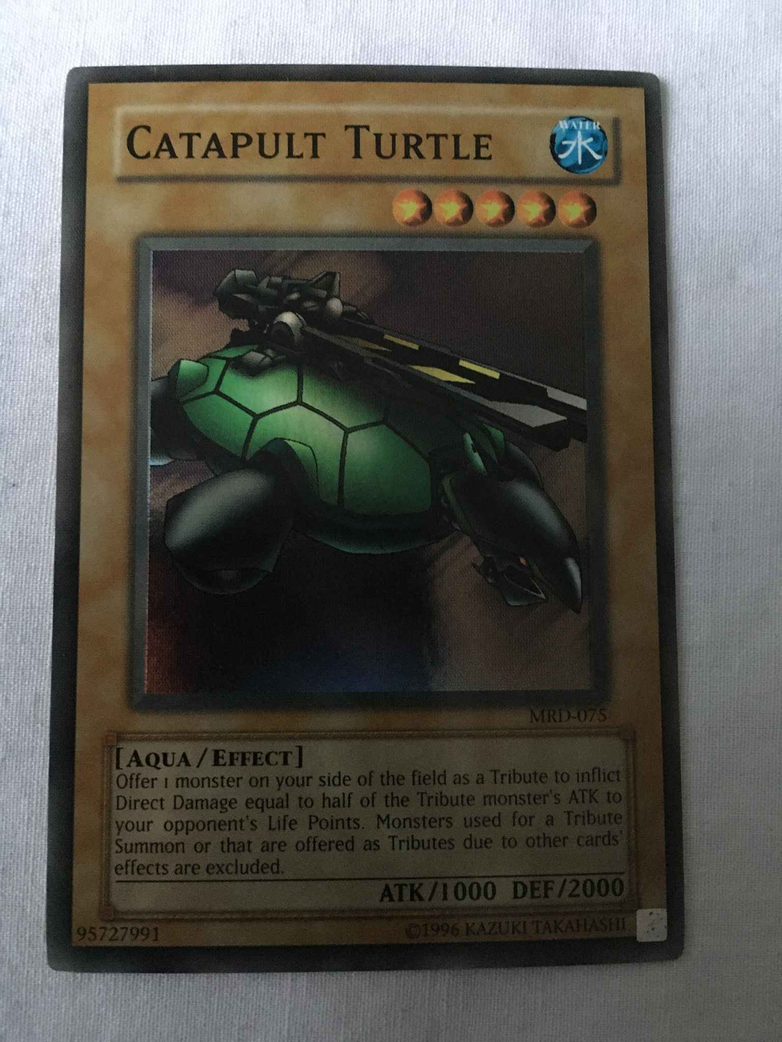 Unlimited Yugioh: Catapult Turtle LP Super Rare MRD-075 