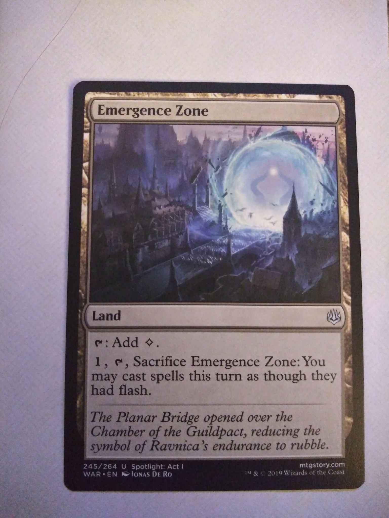 Magic Emergence Zone the Gathering War of the Spark 