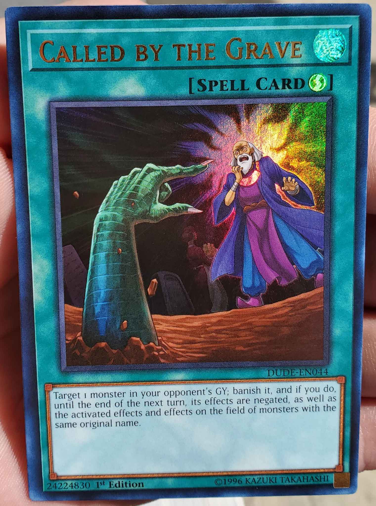 DUDE-EN044 Called by the Grave Ultra Rare 1st Edition Mint YuGiOh 