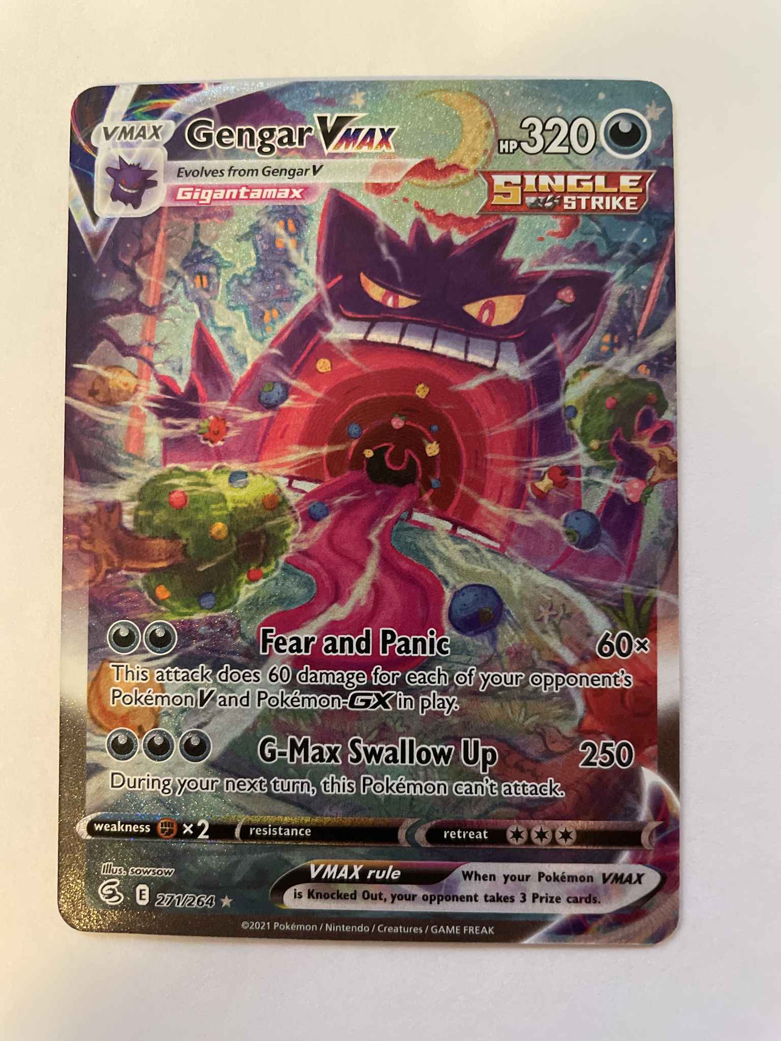 Pokémon Trading Card Game Cards & Merchandise Gengar Vmax alt art ...