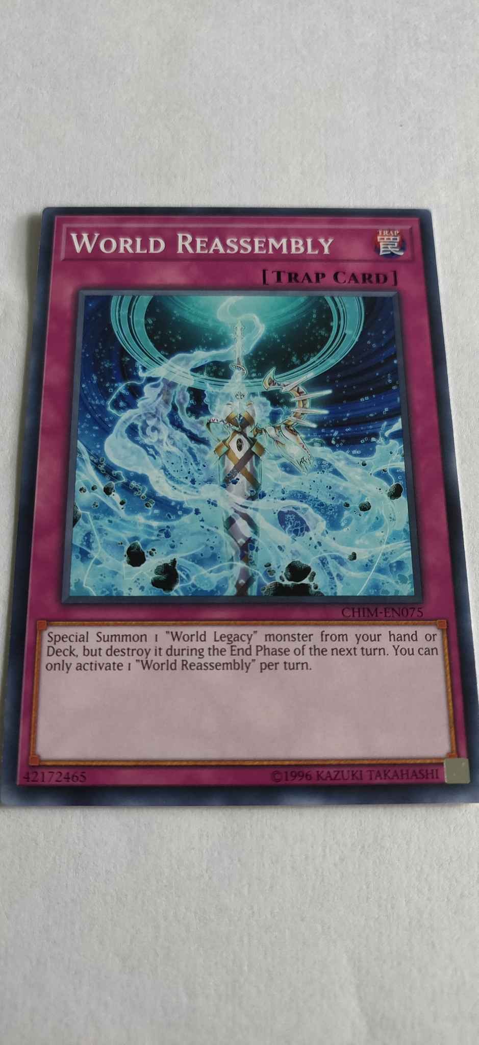 Yugioh 1st Edition CHIM-EN075 World Reassembly Common