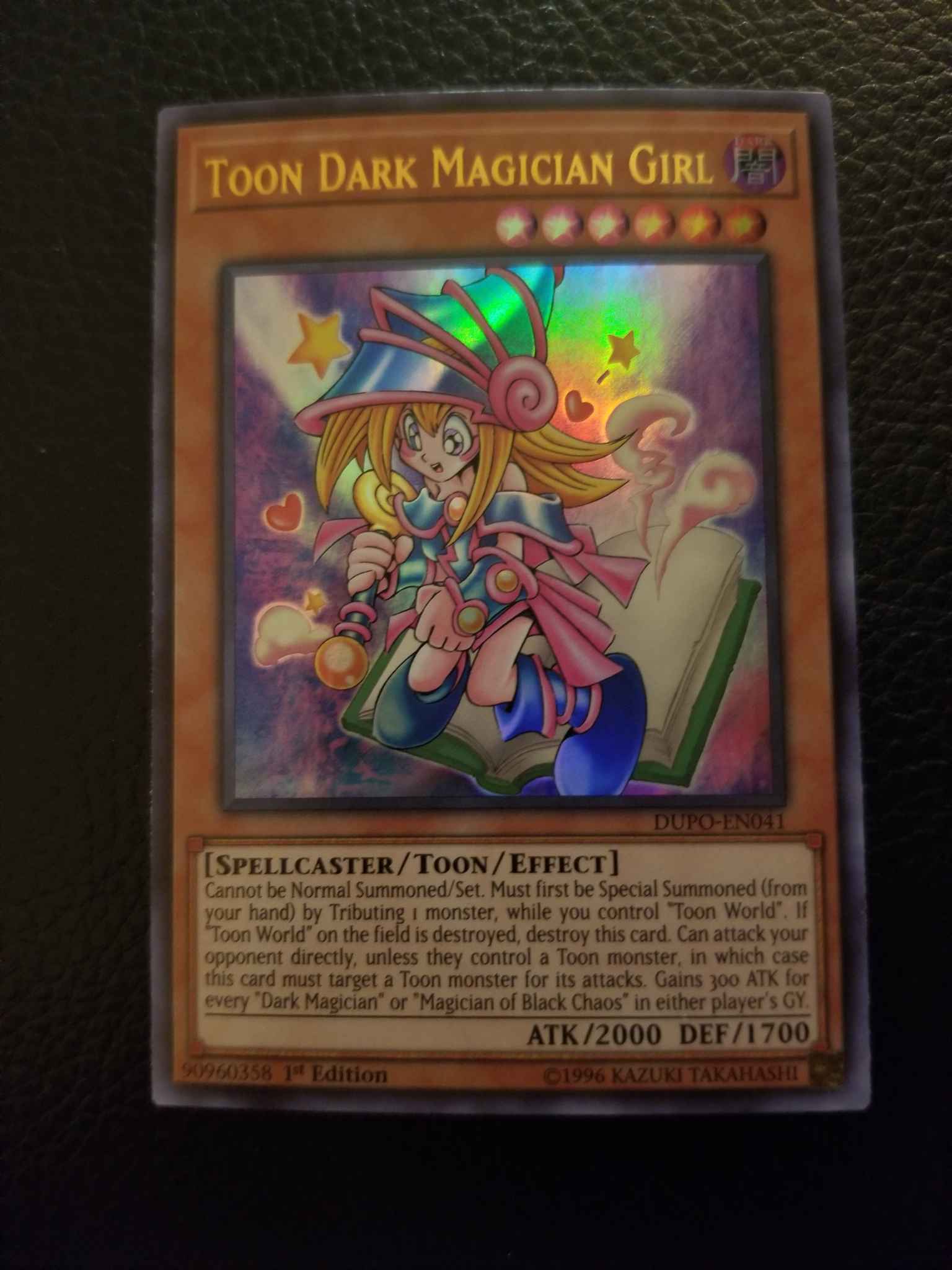Toon Dark Magician Girl Limited Edition DMG Yugioh GLD4-EN015 Yugi Common LP