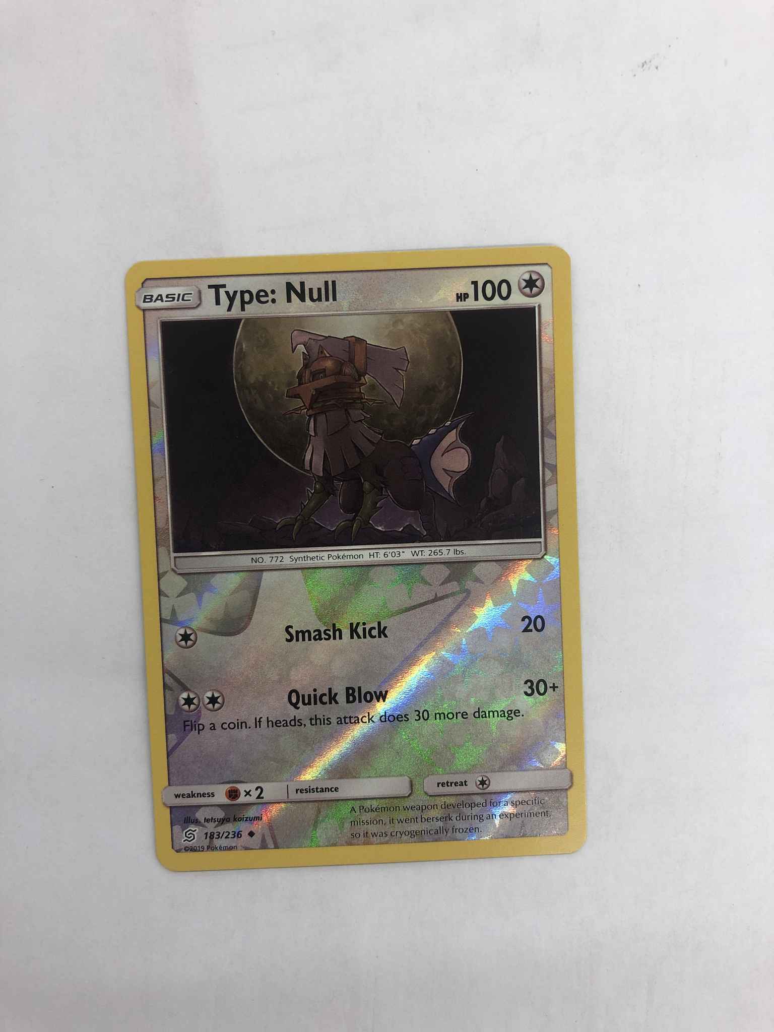 NULL 183/236 UNCOMMON REVERSE Pokemon SM UNIFIED MINDS TYPE 