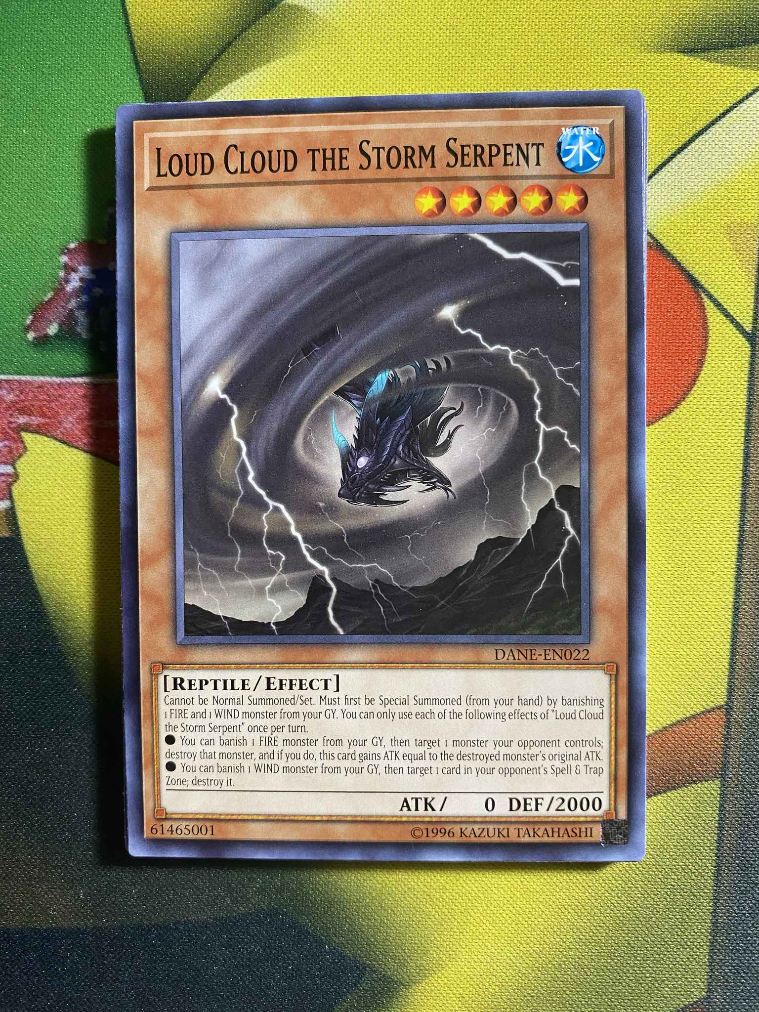 Loud Cloud the Storm Serpent DANE-EN022 Common Yu-Gi-Oh Card 1st Edition New