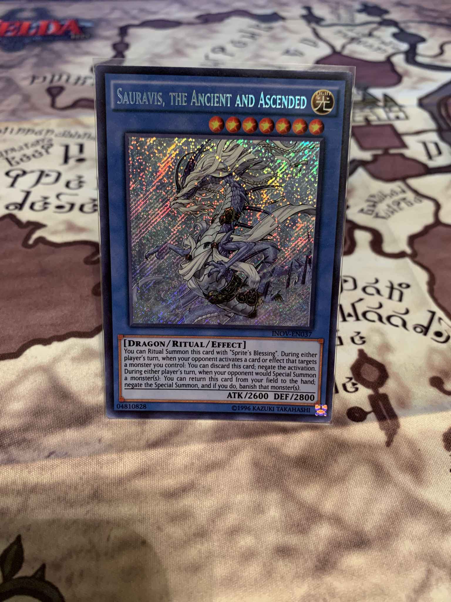 the Ancient and Ascended Ultra Rare 24094 Yugioh Yu-Gi-Oh INOV-JP037 Sauravis