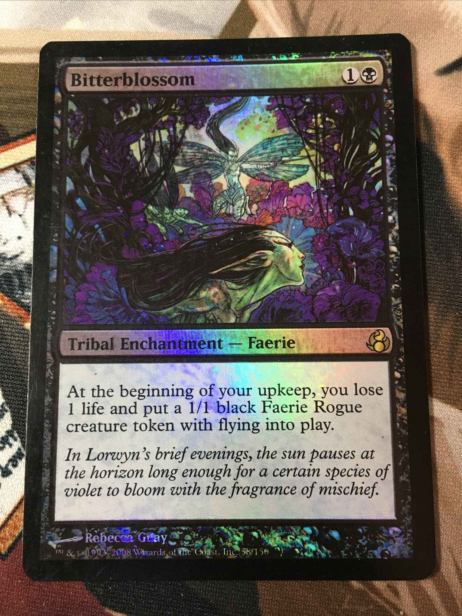 Morningtide 1X Bitterblossom SEE PICTURES *  English MTG CARD