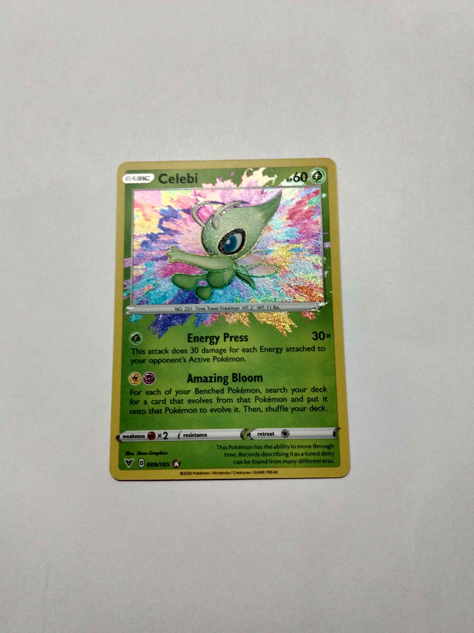 Celebi Amazing Rare Celebi Swsh04 Vivid Voltage Pokemon