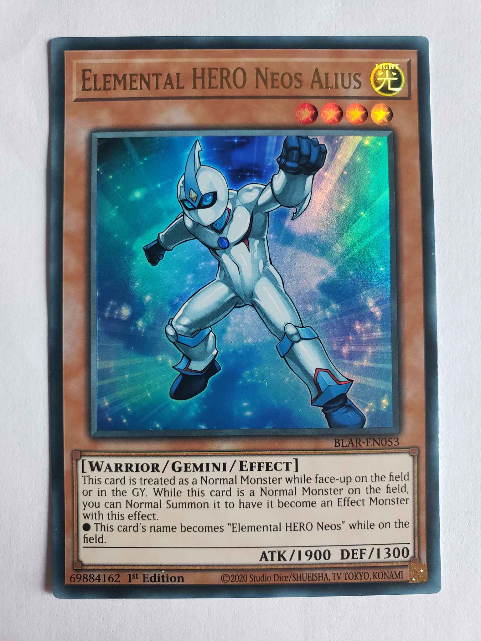 Ultra Rare Elemental Hero Neos Alius 1st EDITION BLAR-EN053 Mint Yugioh 
