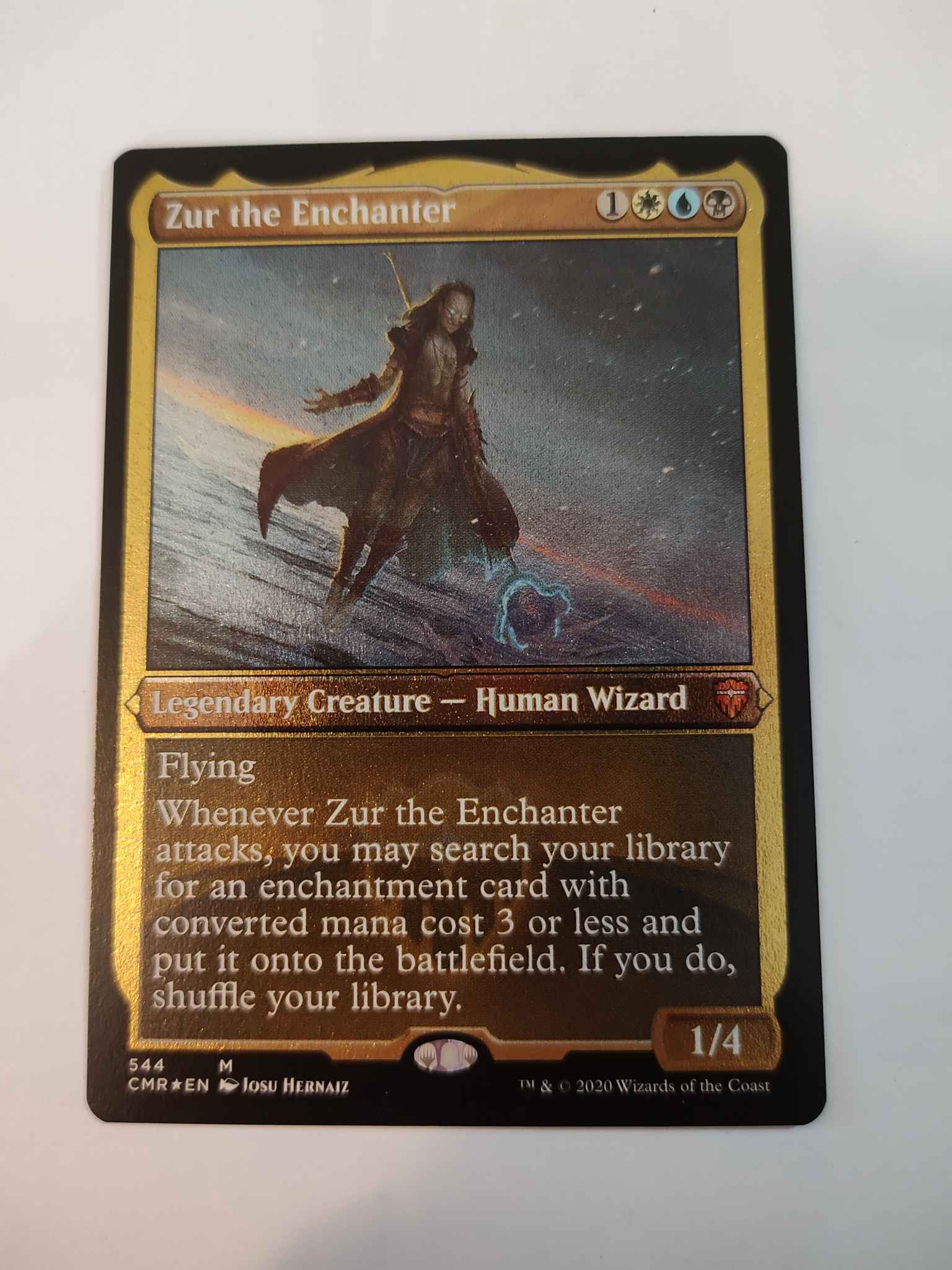 Commander Legends Zur the Enchanter ETCHED FOIL MTG 