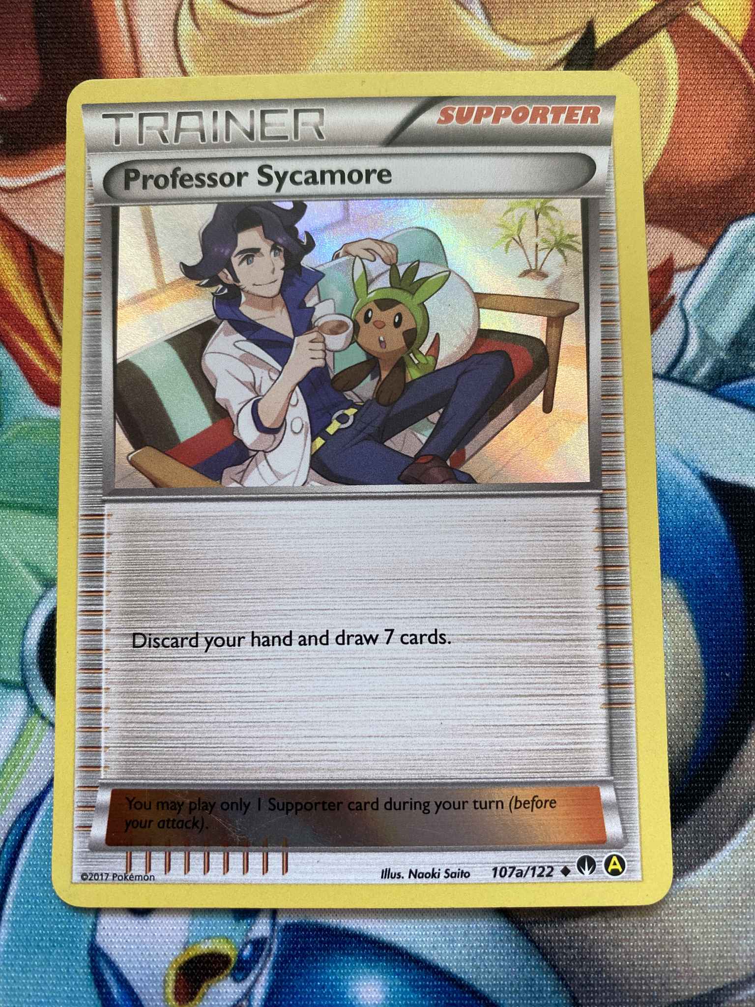 Pokemon Professor Sycamore 107a/122 Holo Foil Promo Card ALTERNATE ART 