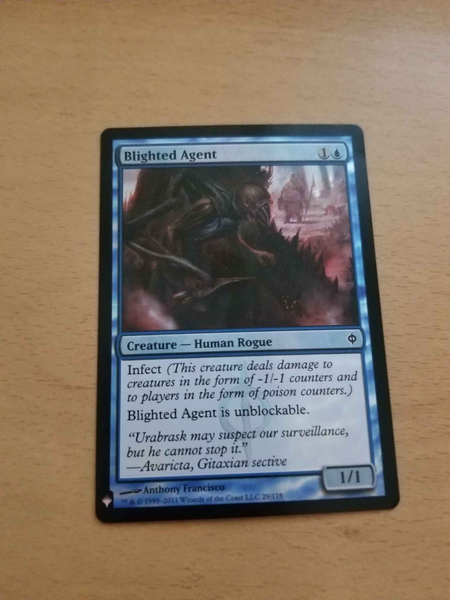 *MRM* FRENCH 4x Agent gangrené Blighted Agent MTG New Phyrexia 