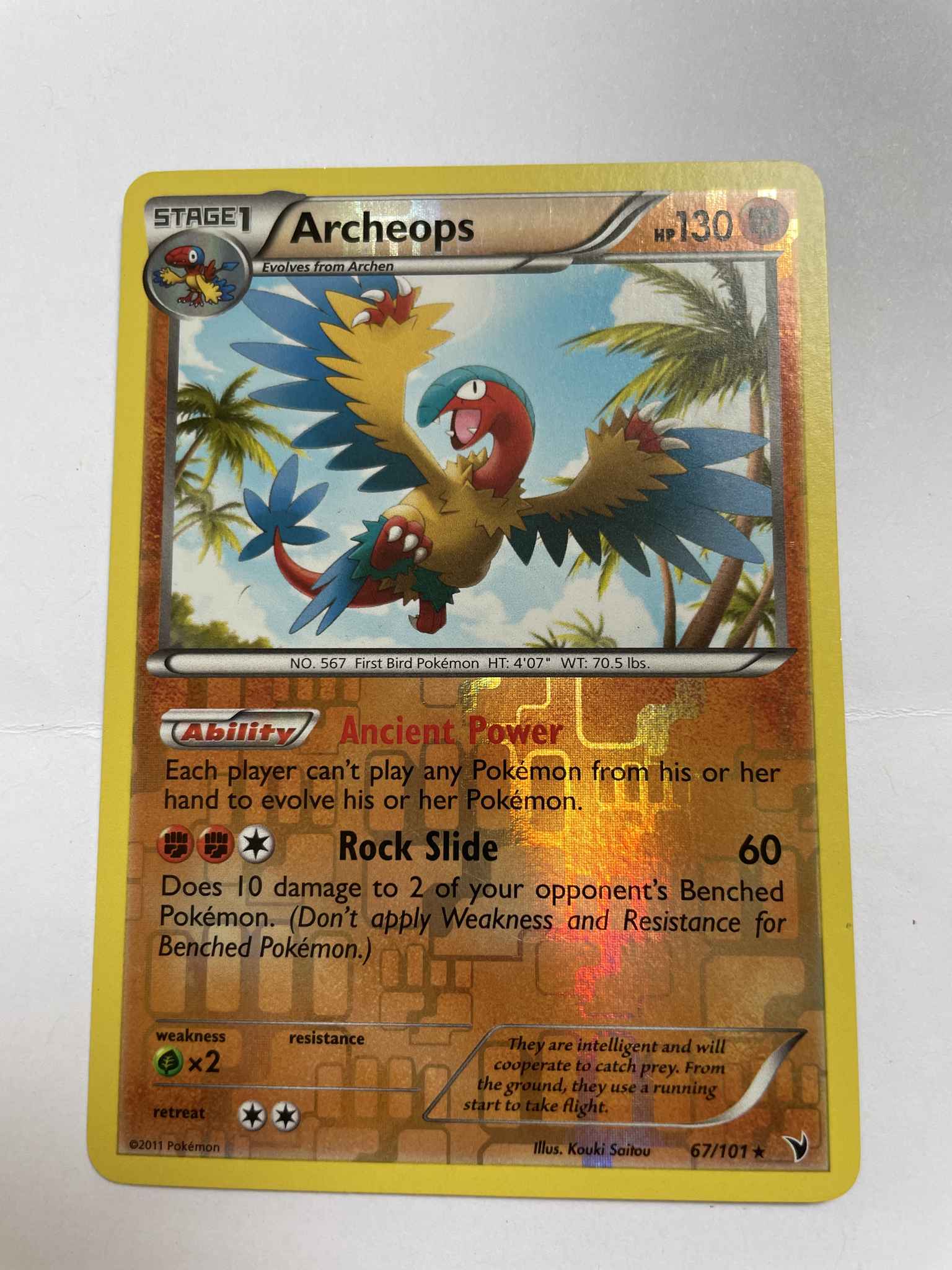 Archeops Archeops Noble Victories Pokemon