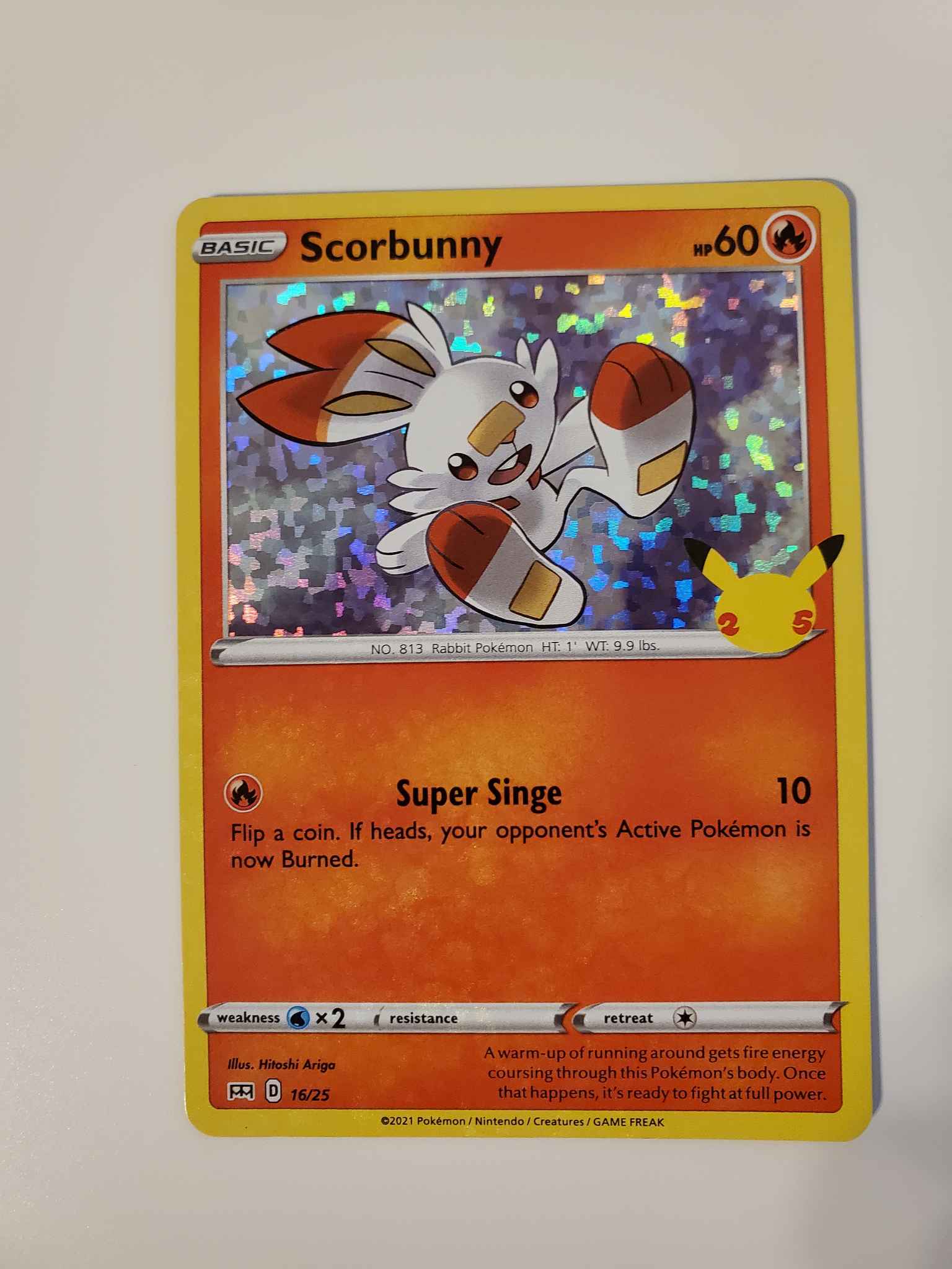 Scorbunny Holo Mcdonald S Promo Scorbunny Mcdonald S 25th Anniversary Promos Pokemon Online Gaming Store For Cards Miniatures Singles Packs Booster Boxes
