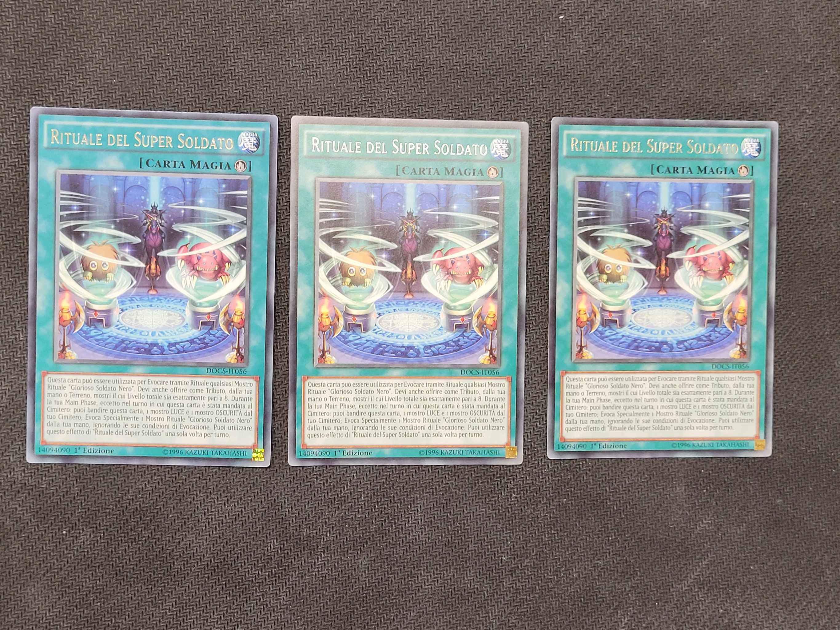 Italian Rituale Del Super Soldato Super Soldier Ritual Dimension Of Chaos Yugioh