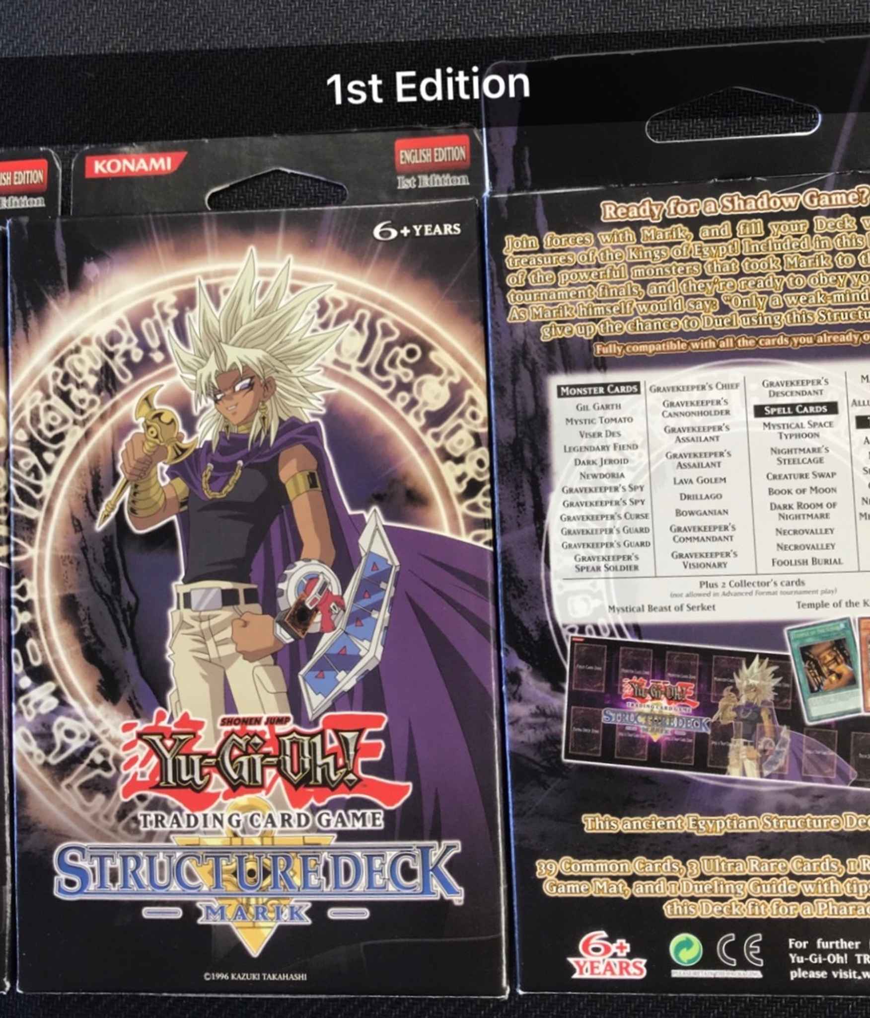 Yugioh 1st edition Marik English Structure Deck Sealed New L@@K FREE Shipping 