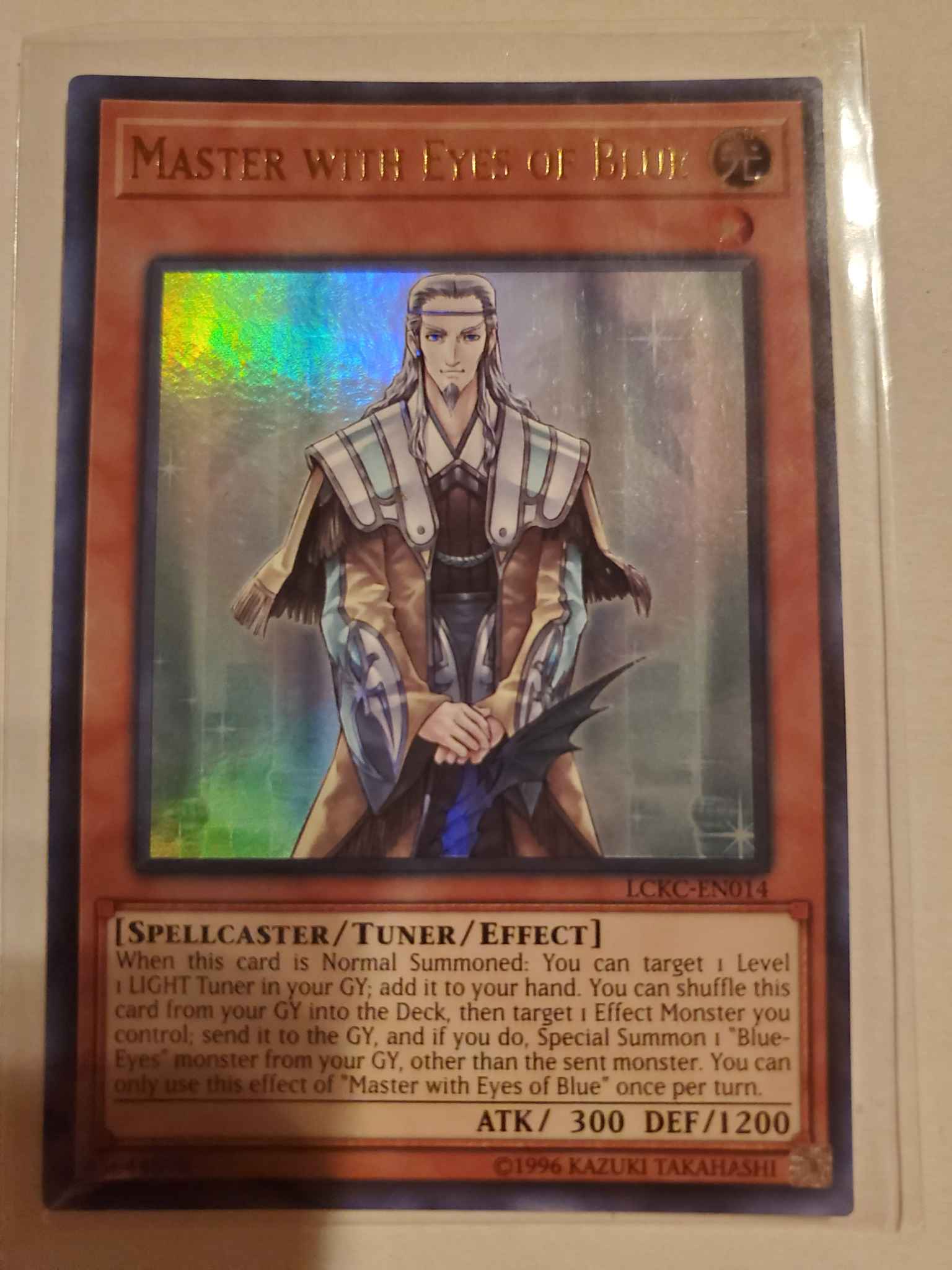 - Ultra Rare 1st Edition LCKC-EN014 Master with Eyes of Blue