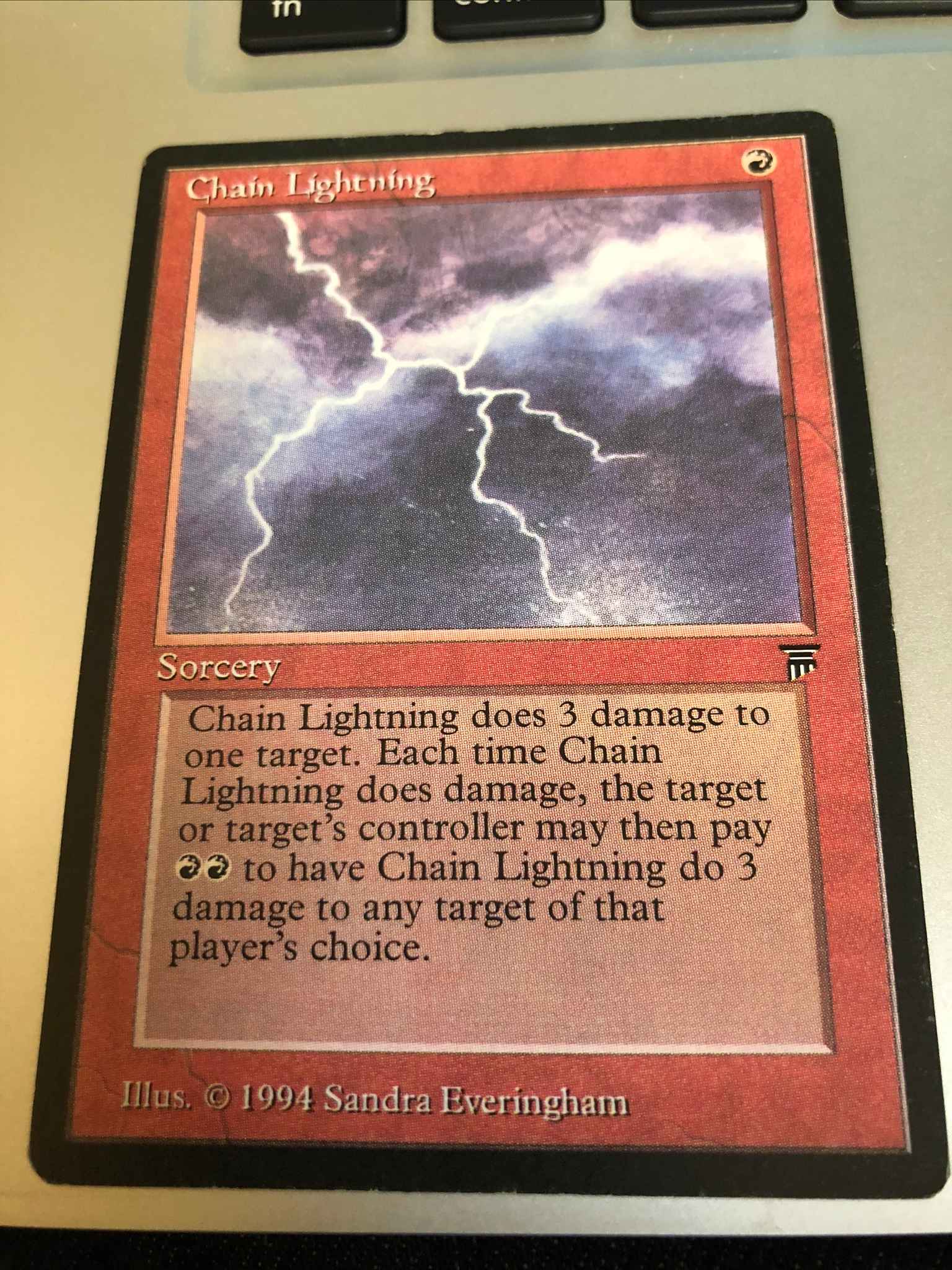 MTG Chain Lightning Legends Lightly Played