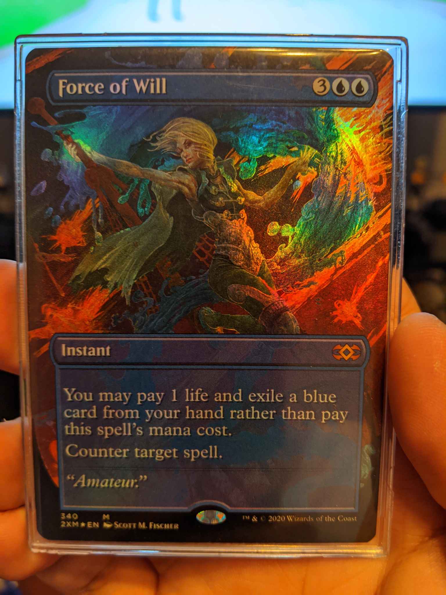 Force Of Will Borderless Force Of Will Borderless Double Masters Magic The Gathering Online Gaming Store For Cards Miniatures Singles Packs Booster Boxes