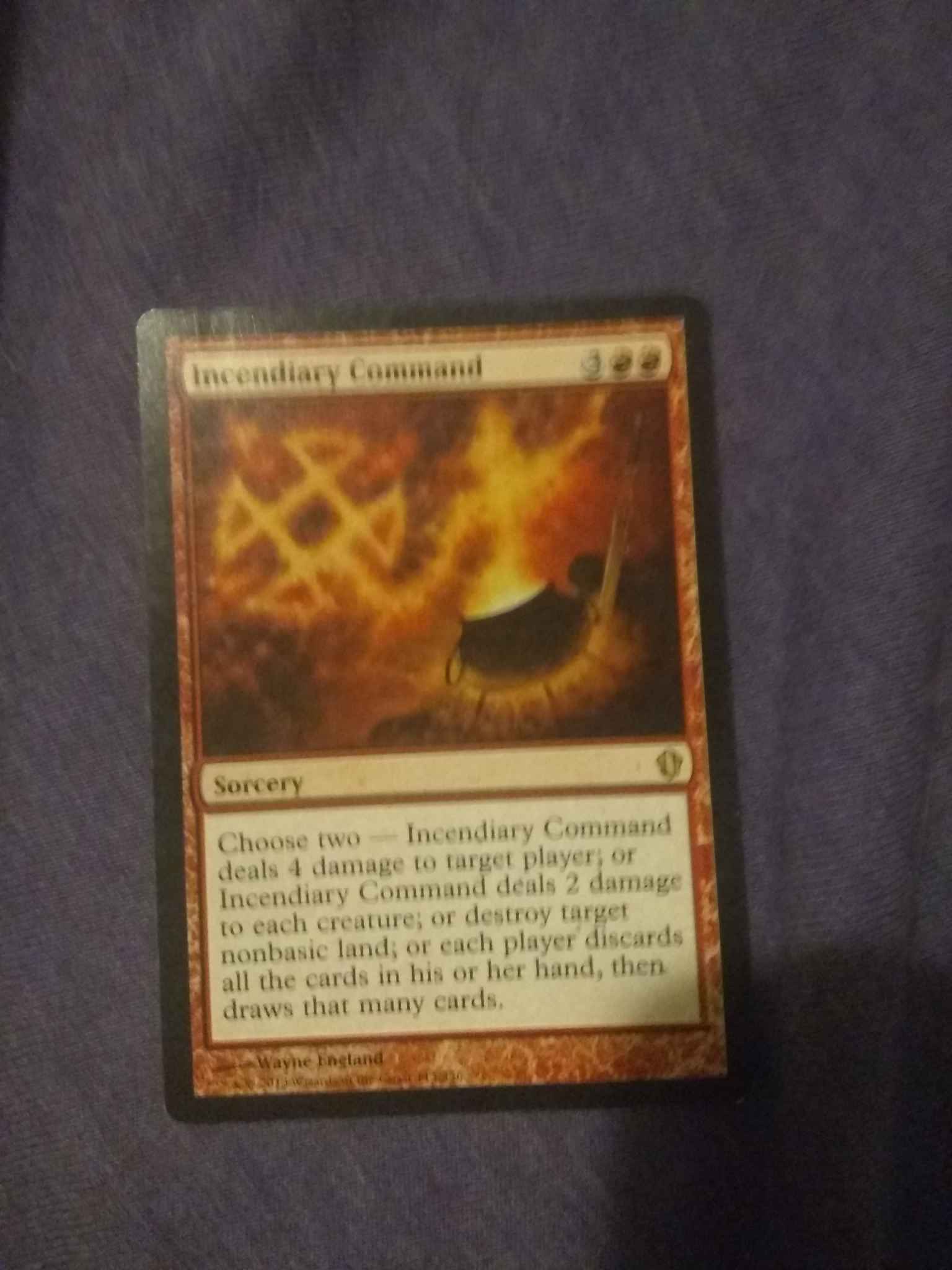MTG Incendiary Command English, Commander 2013, Lightly Played