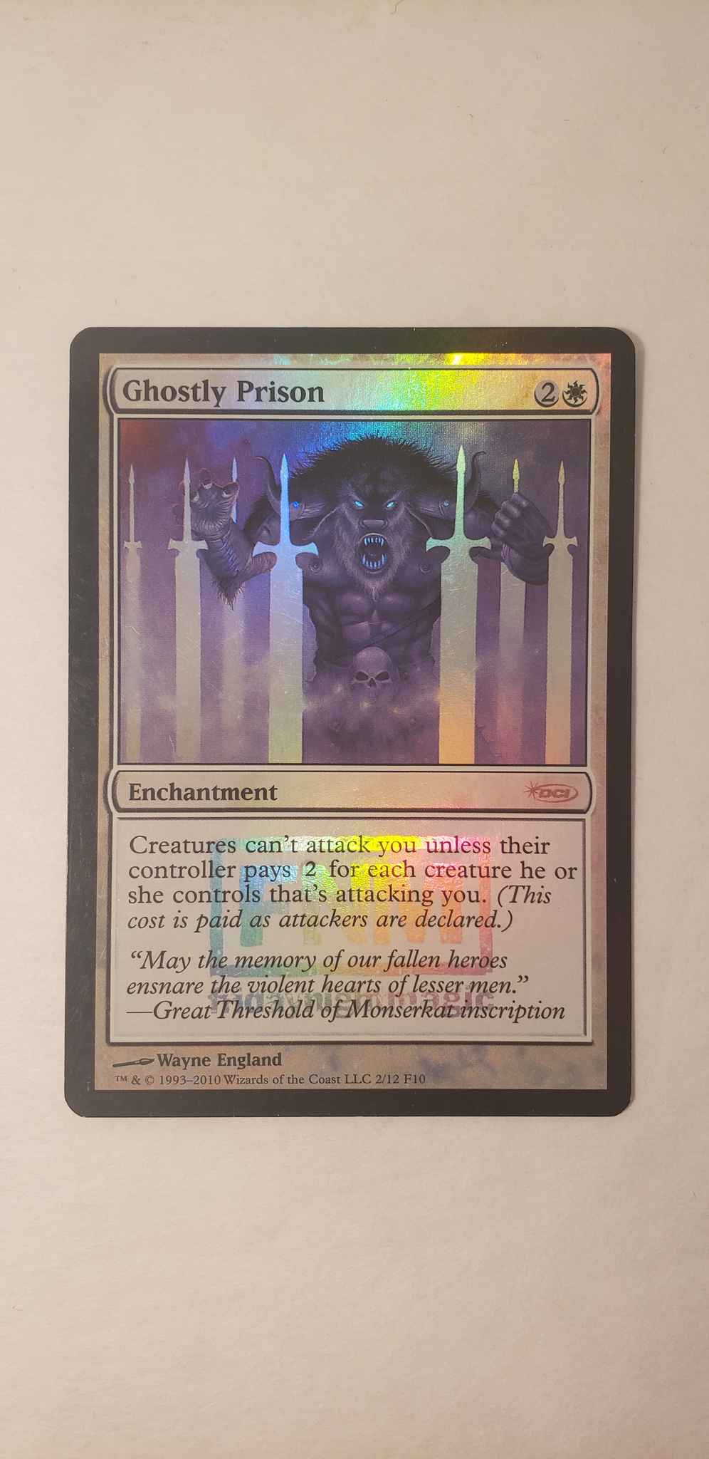 Ghostly Prison ~ Commander 2019 Magic MTG NearMint 