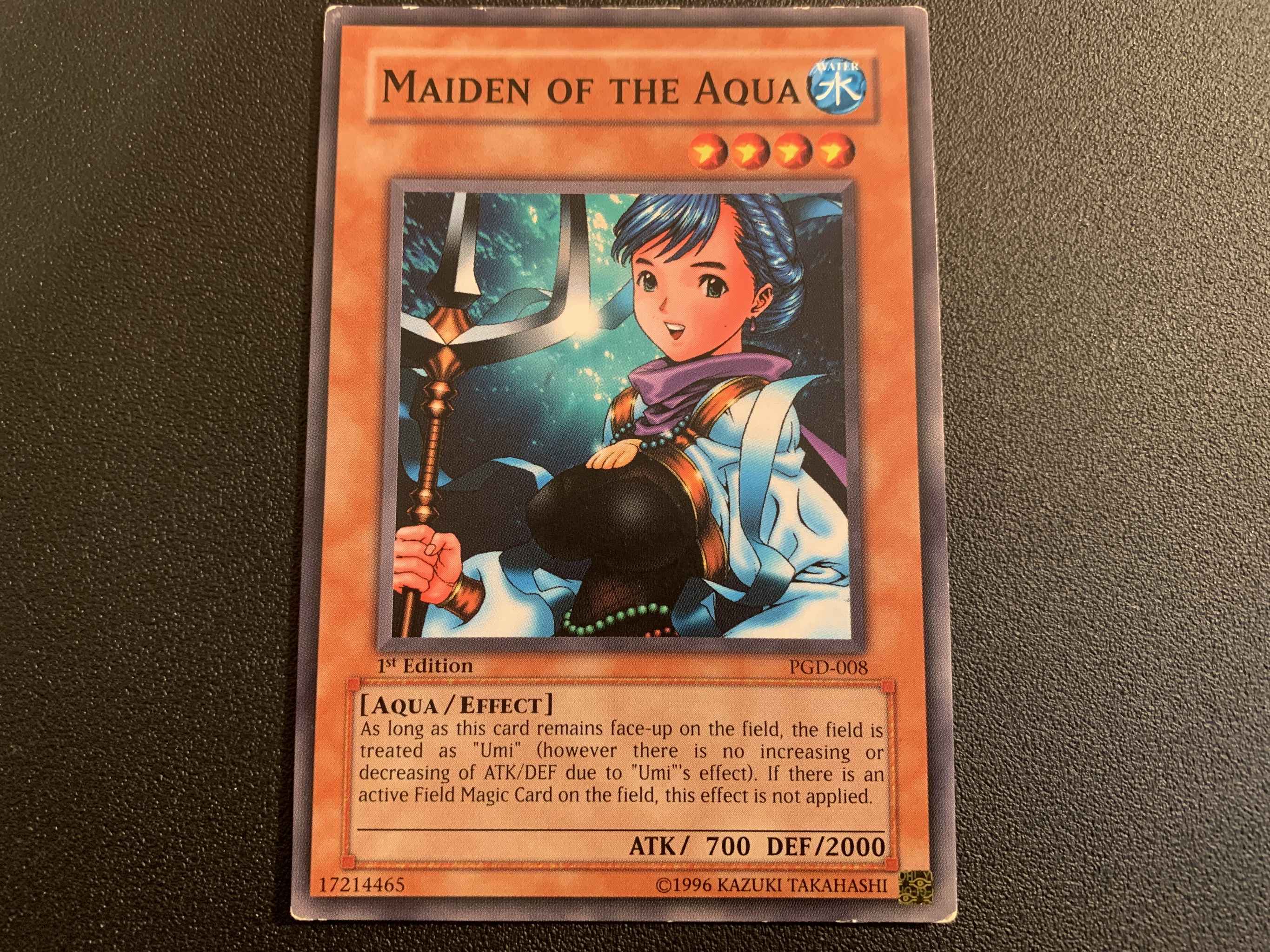 1st Edition PGD-008 *M-NM!* Common Yu-Gi-Oh!: Maiden Of The Aqua 