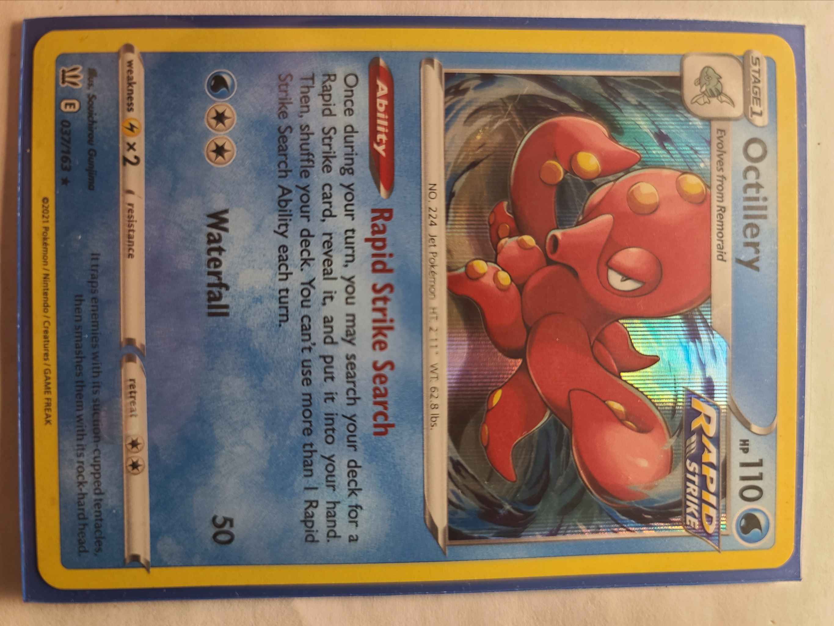 Octillery Holo Octillery Swsh05 Battle Styles Pokemon